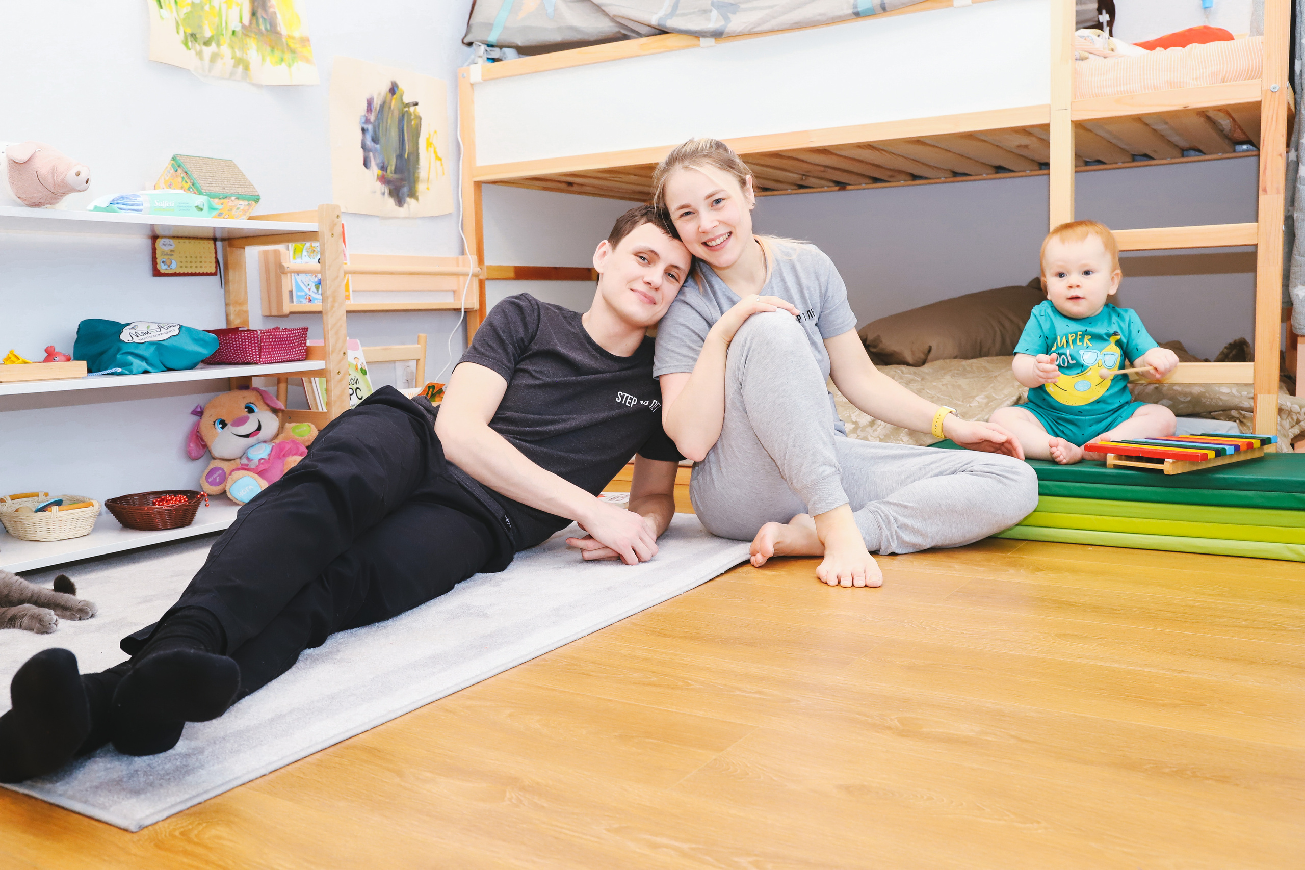 Домашняя фотосъемка Сергея, Елены и их прекрасных детей. Фотограф в Санкт-Петербурге Наталья Брилькова