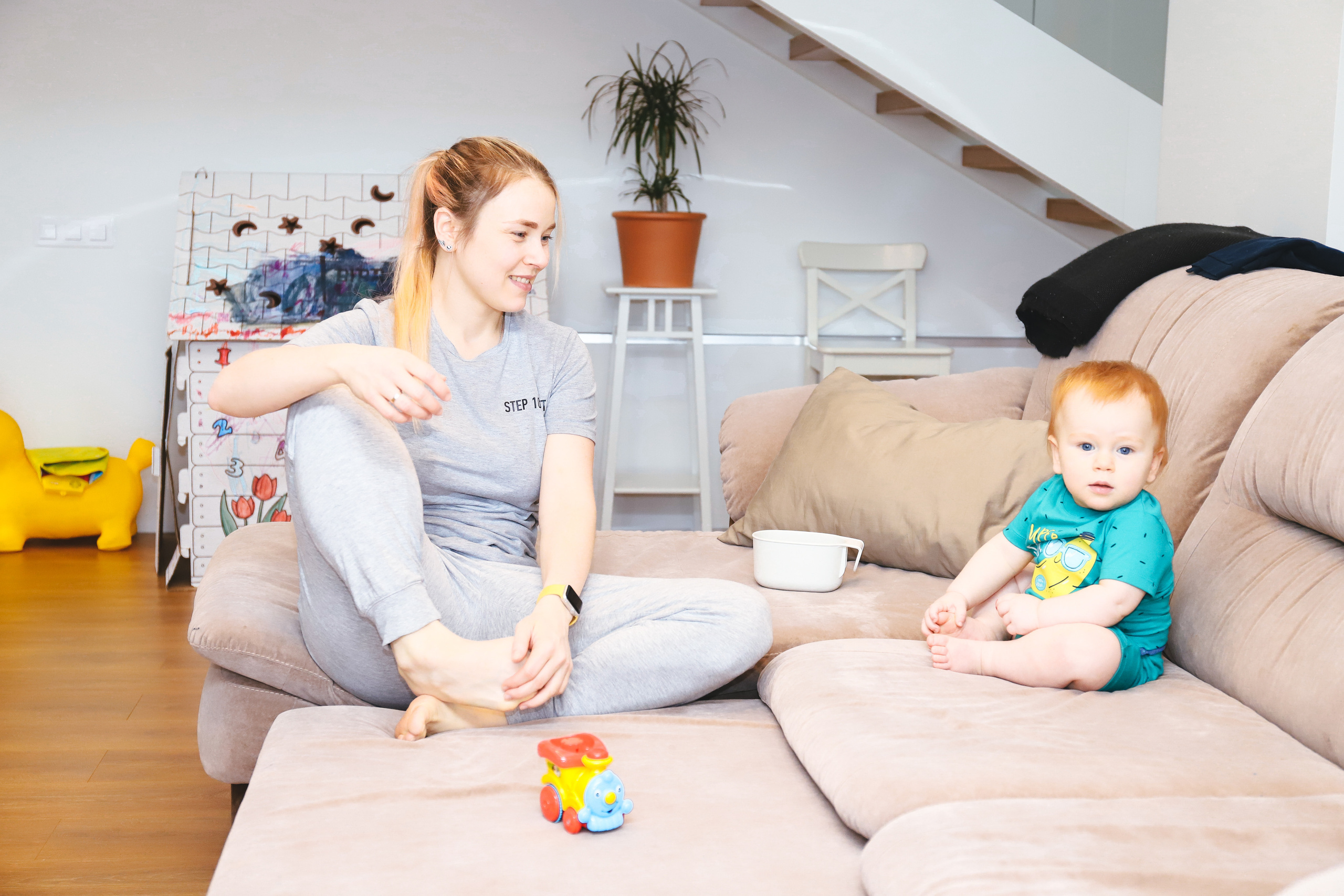 Домашняя фотосъемка Сергея, Елены и их прекрасных детей. Фотограф в Санкт-Петербурге Наталья Брилькова
