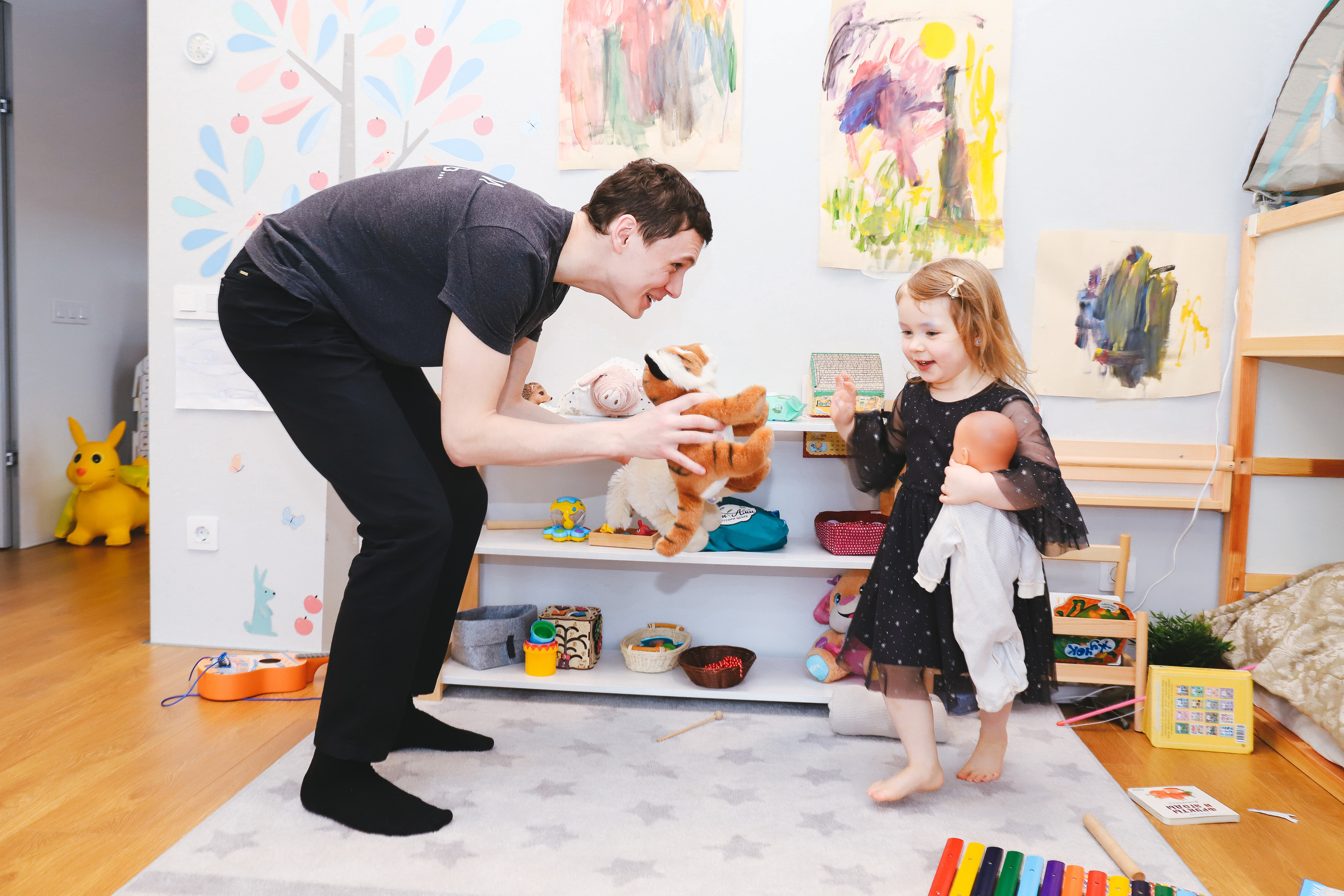 Домашняя фотосъемка Сергея, Елены и их прекрасных детей. Фотограф в Санкт-Петербурге Наталья Брилькова