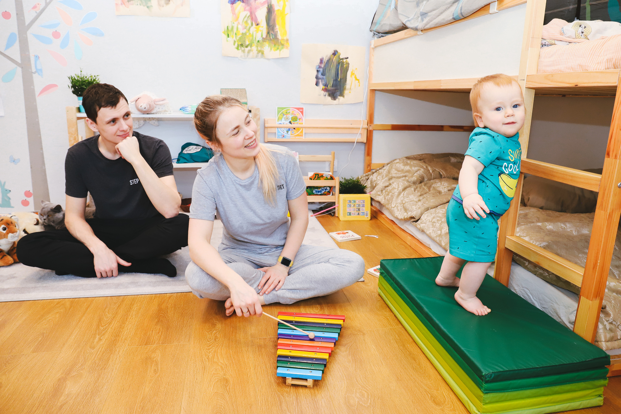 Домашняя фотосъемка Сергея, Елены и их прекрасных детей. Фотограф в Санкт-Петербурге Наталья Брилькова