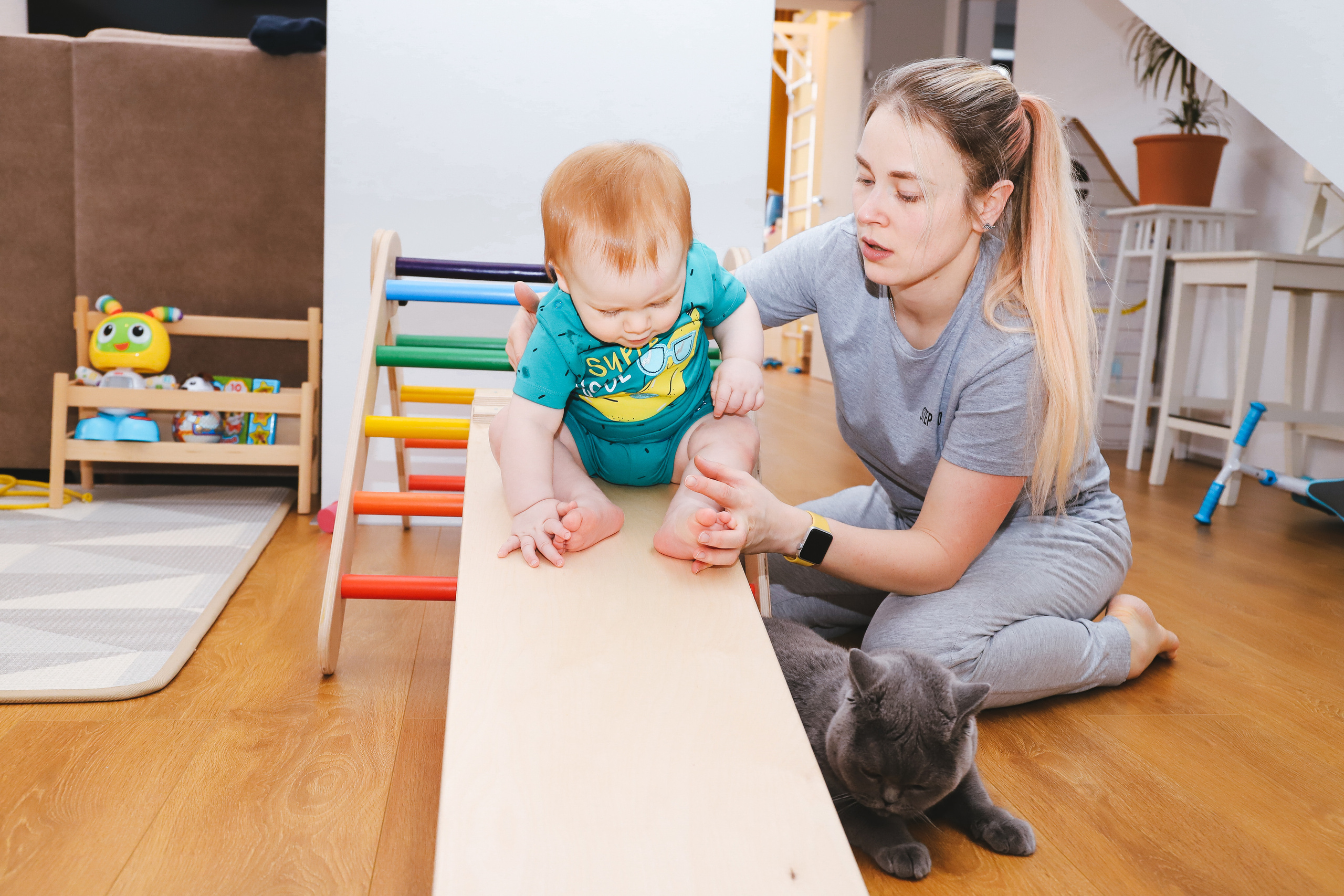 Домашняя фотосъемка Сергея, Елены и их прекрасных детей. Фотограф в Санкт-Петербурге Наталья Брилькова