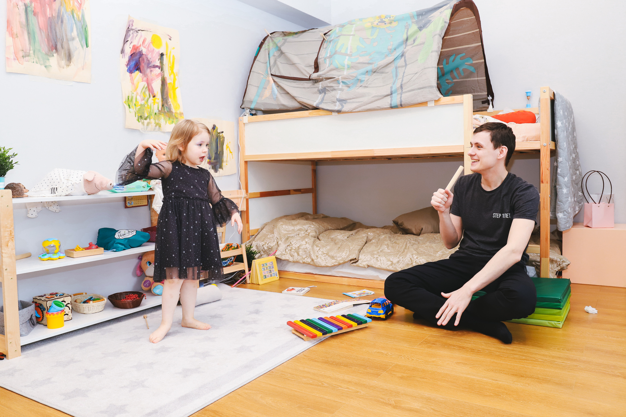 Домашняя фотосъемка Сергея, Елены и их прекрасных детей. Фотограф в Санкт-Петербурге Наталья Брилькова