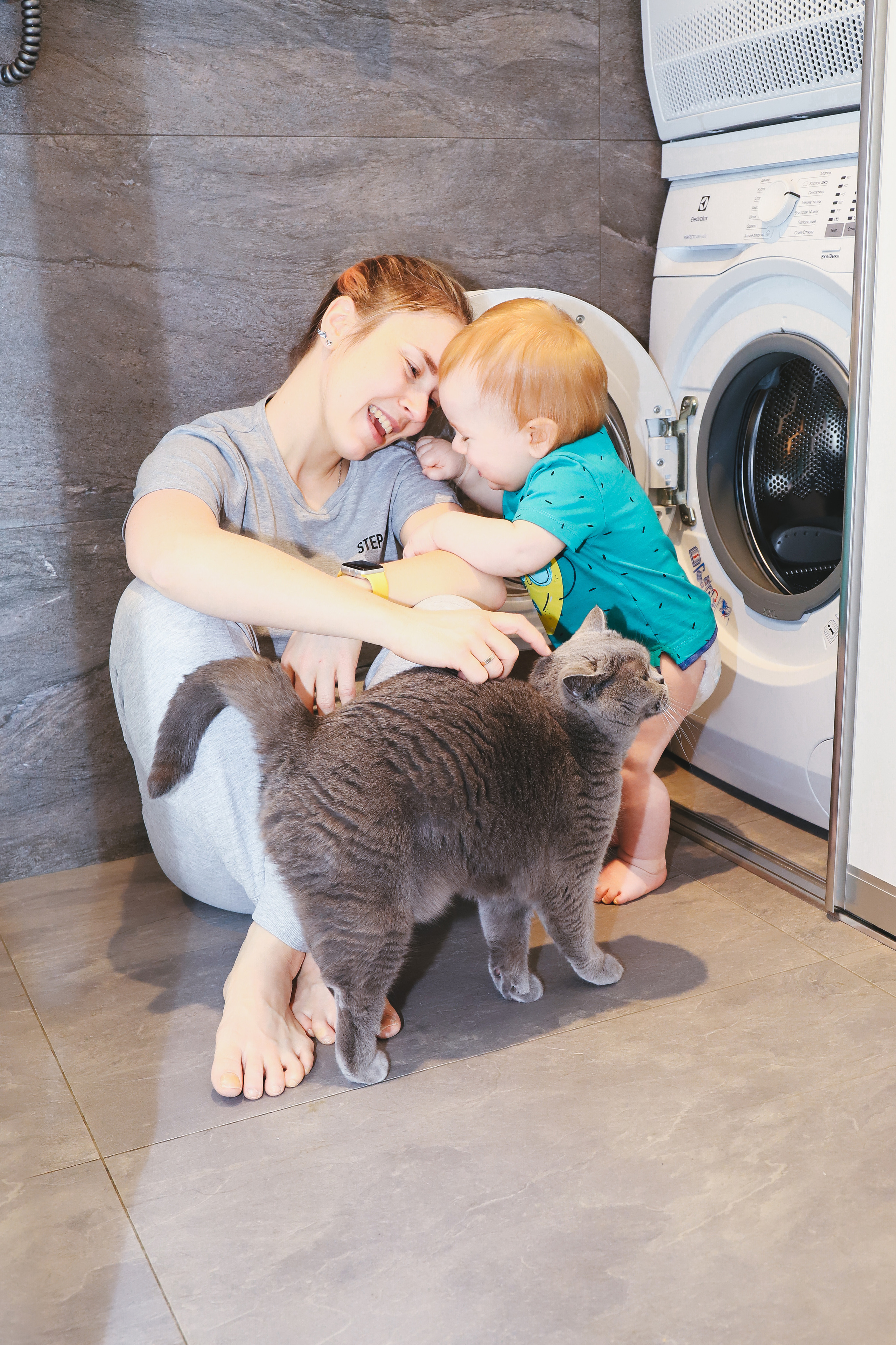 Домашняя фотосъемка Сергея, Елены и их прекрасных детей. Фотограф в Санкт-Петербурге Наталья Брилькова