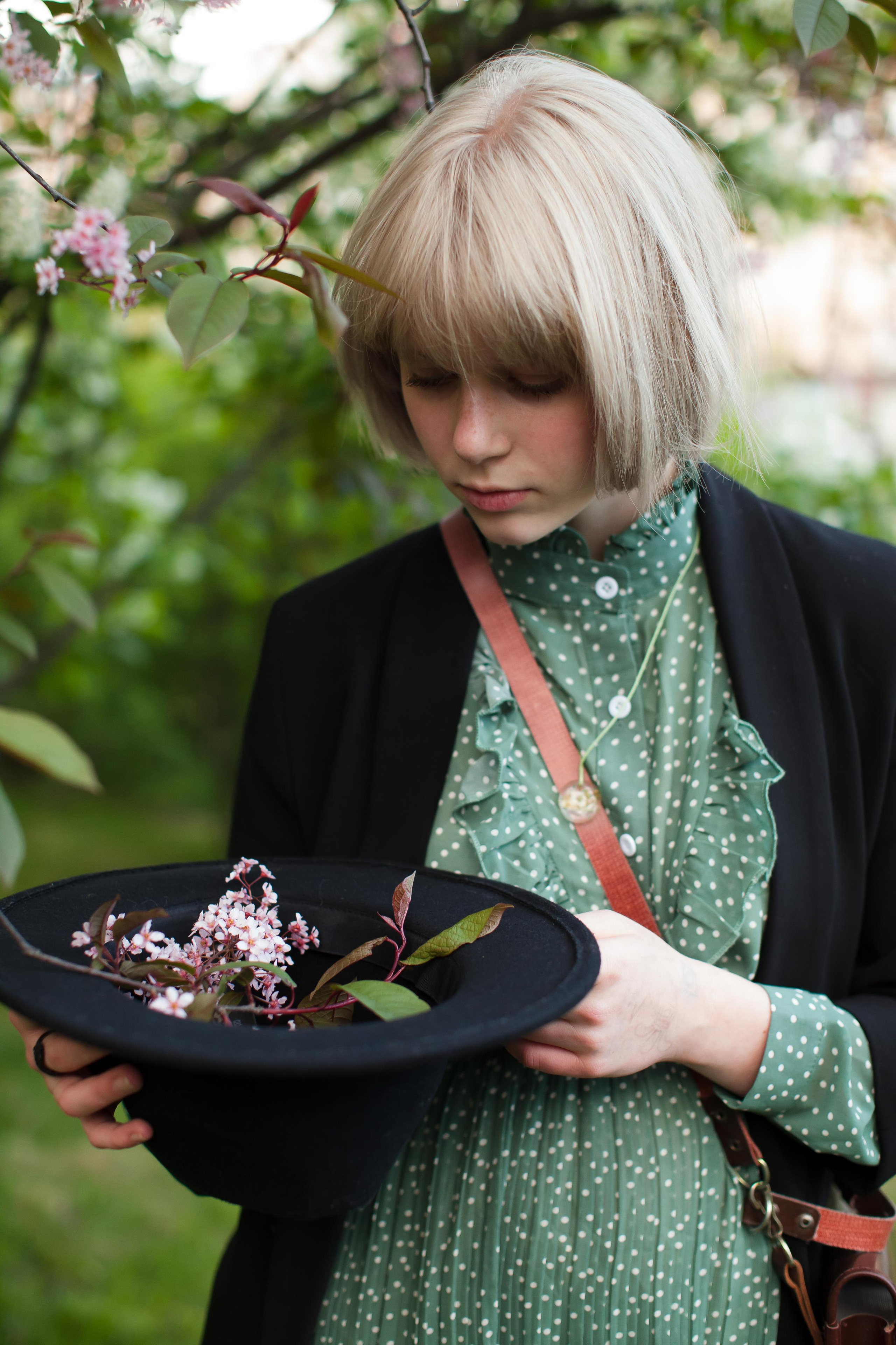 Весенняя уличная съемка. Портретный творческий фотограф в Москве Надя Дудник