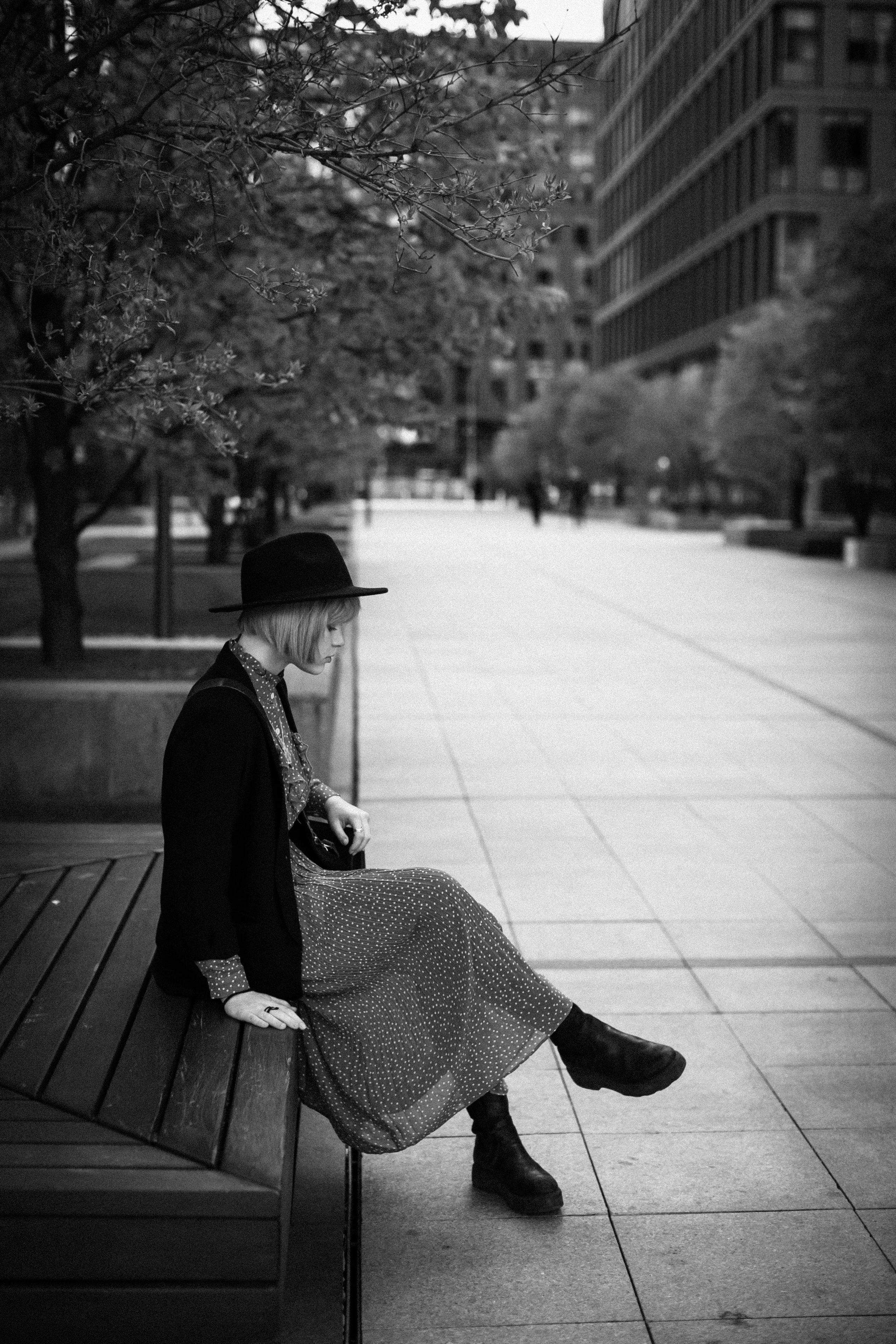 Весенняя уличная съемка. Портретный творческий фотограф в Москве Надя Дудник