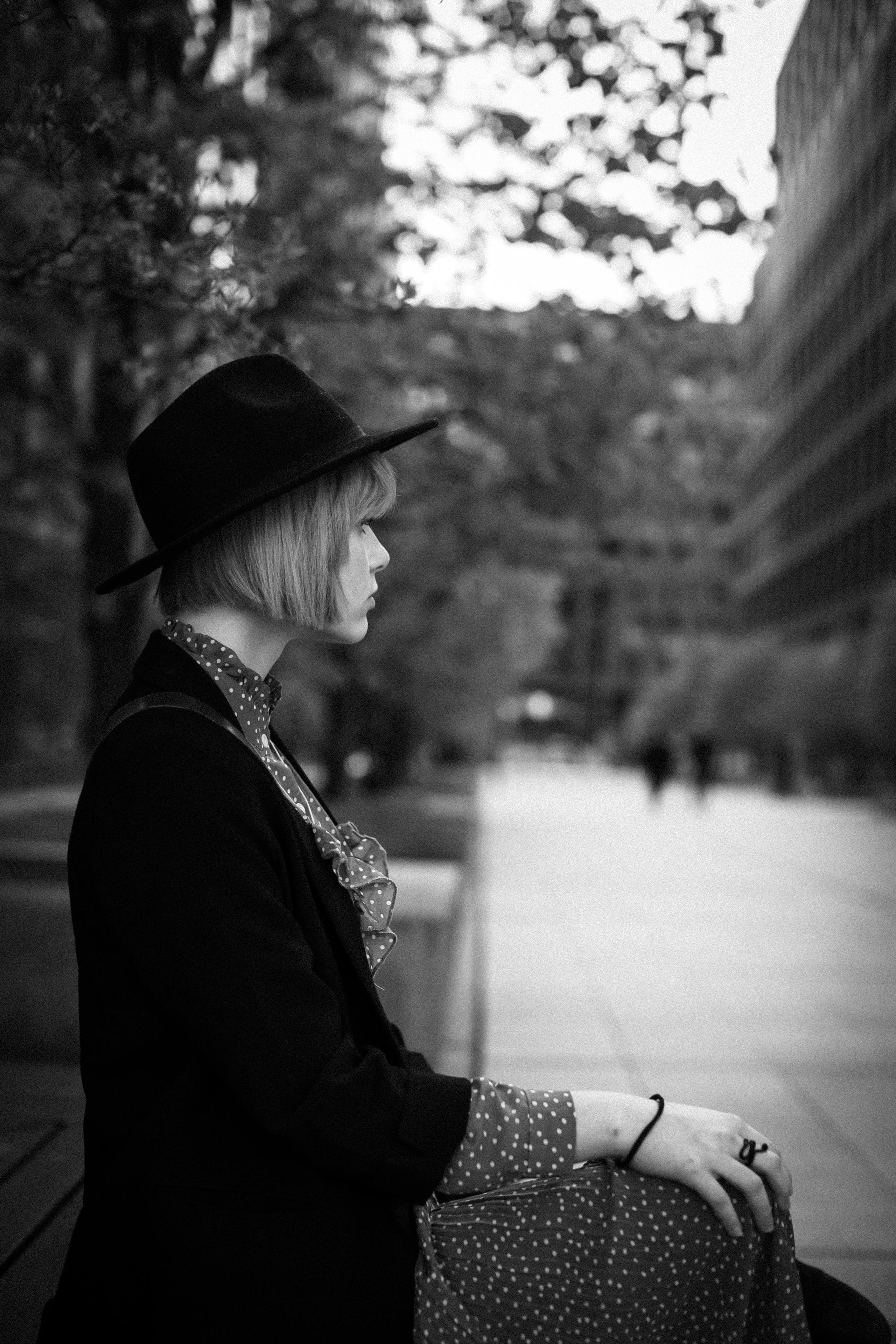 Весенняя уличная съемка. Портретный творческий фотограф в Москве Надя Дудник