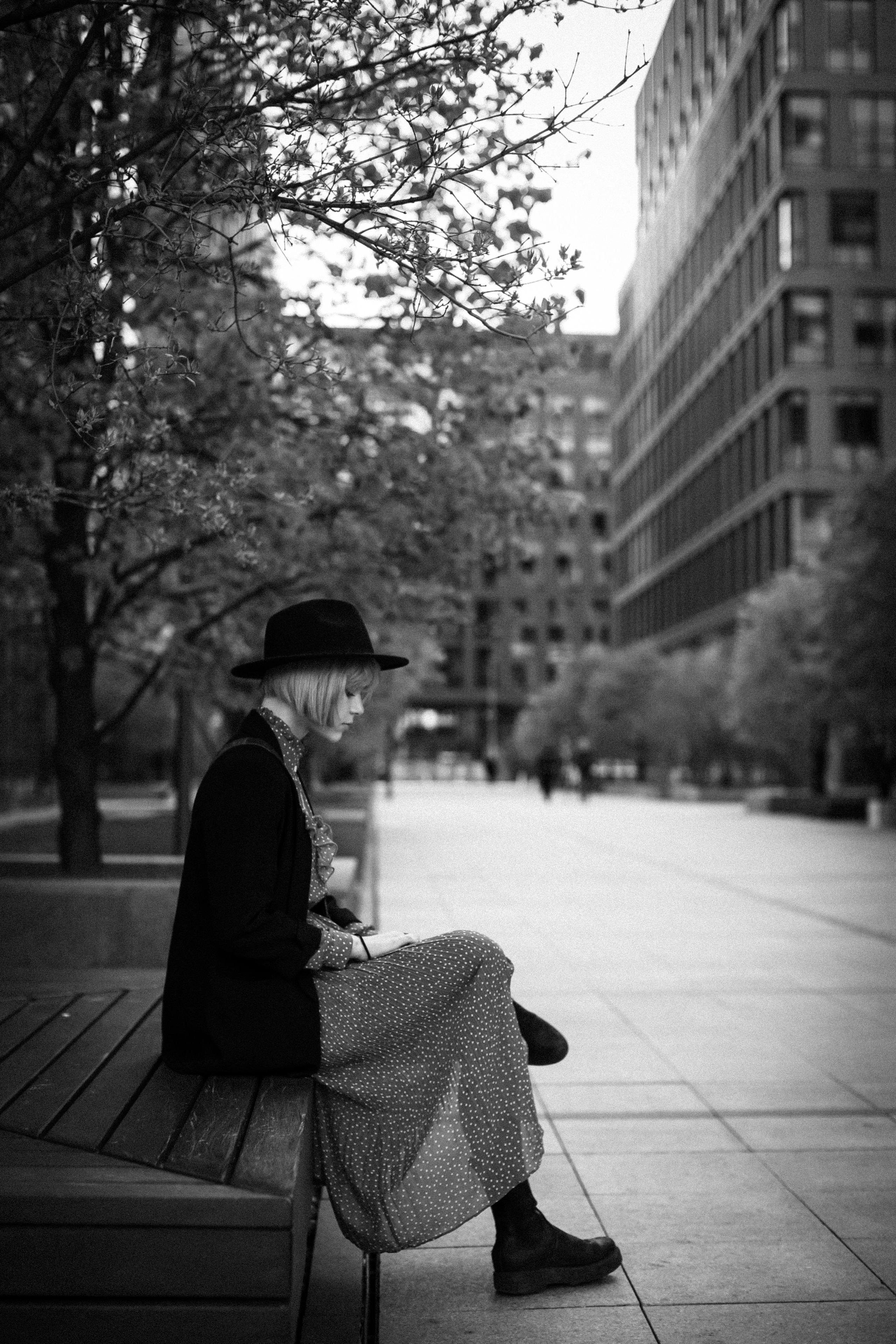 Весенняя уличная съемка. Портретный творческий фотограф в Москве Надя Дудник