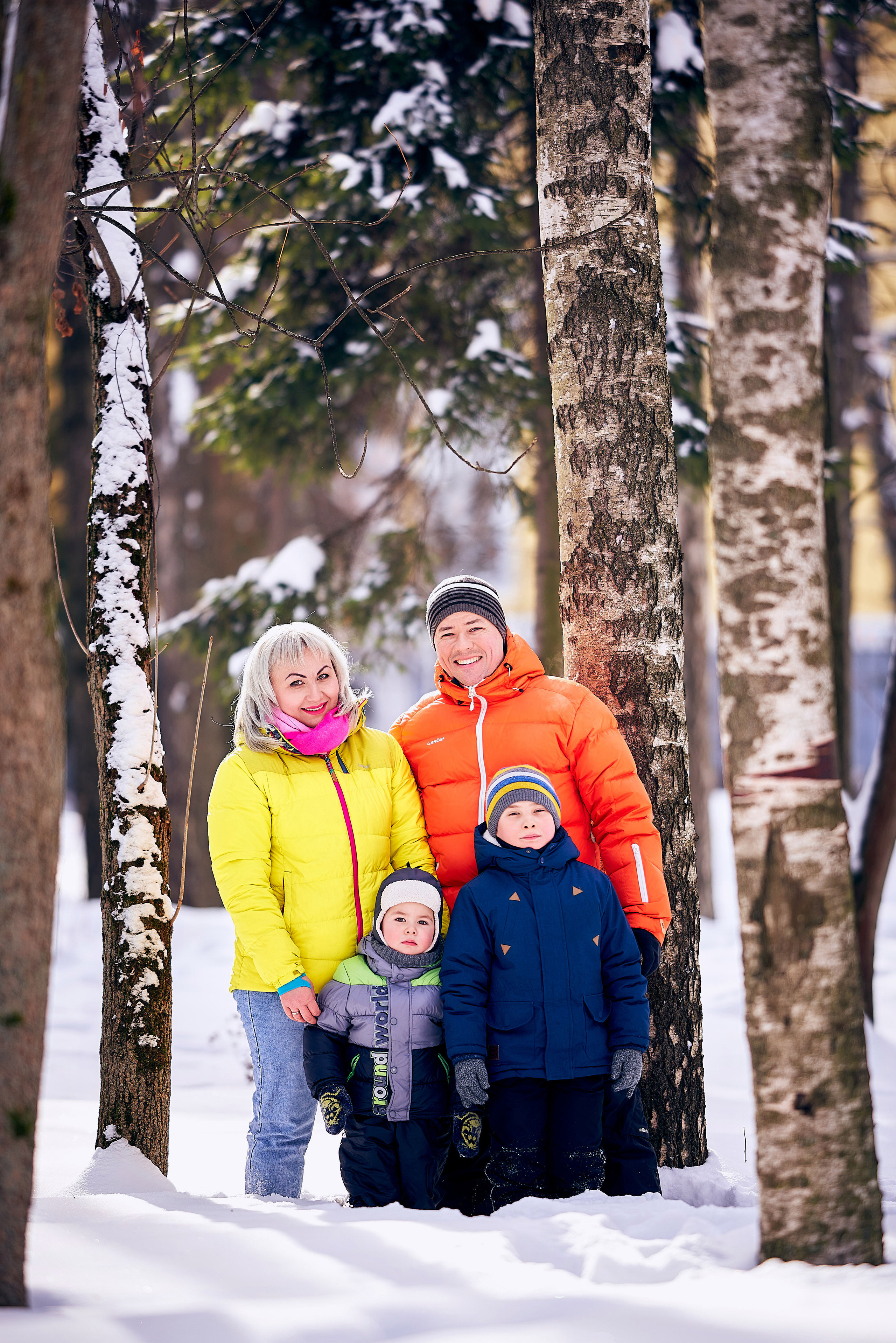 Семейная фотосессия зимой