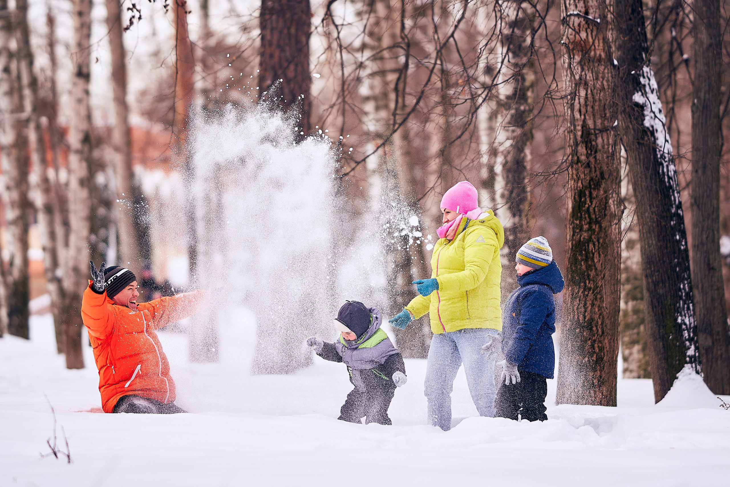 Семейная фотосессия зимой