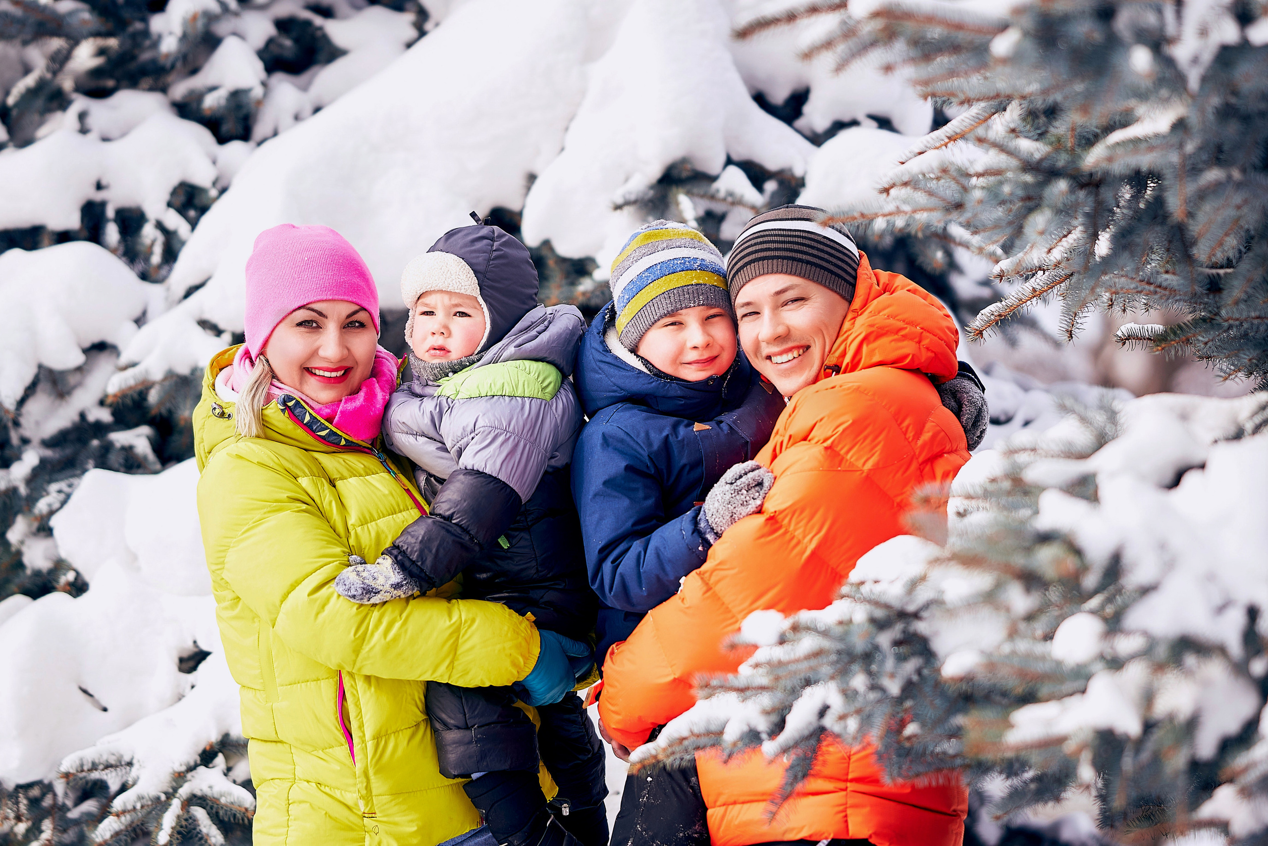 Семейная фотосессия зимой
