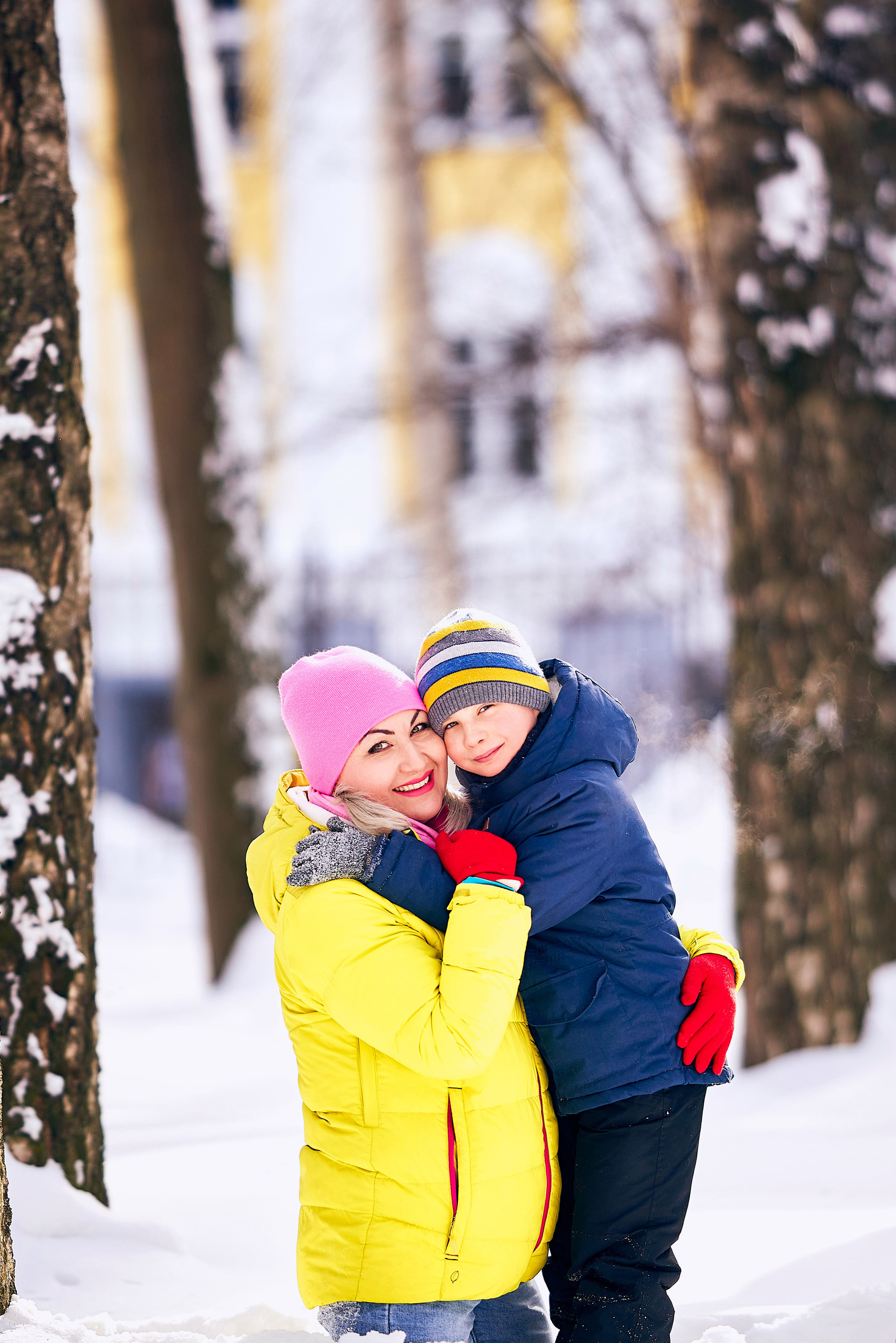 Семейная фотосессия зимой