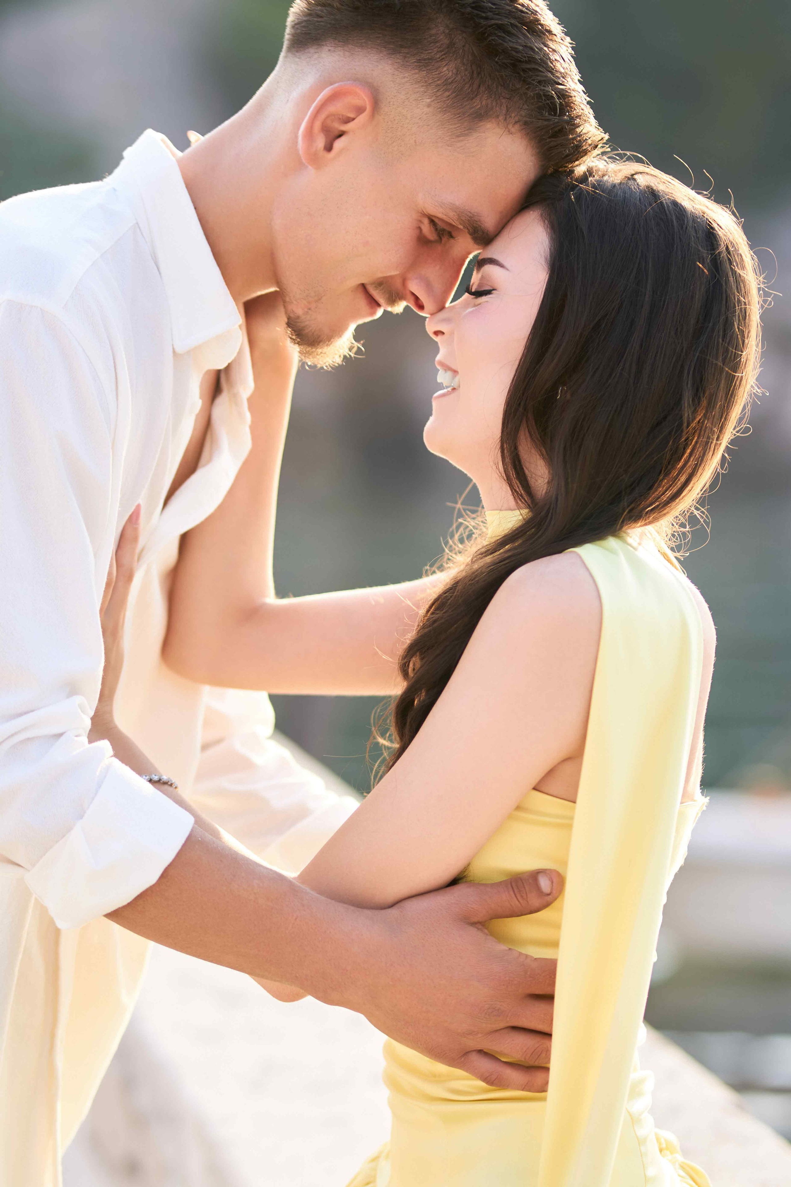 Sunset Engagement Shoot in Sveti Stefan | Ilhan & Ilhana's Proposal. Фотосессии в Черногории — фотограф Станевская Эля