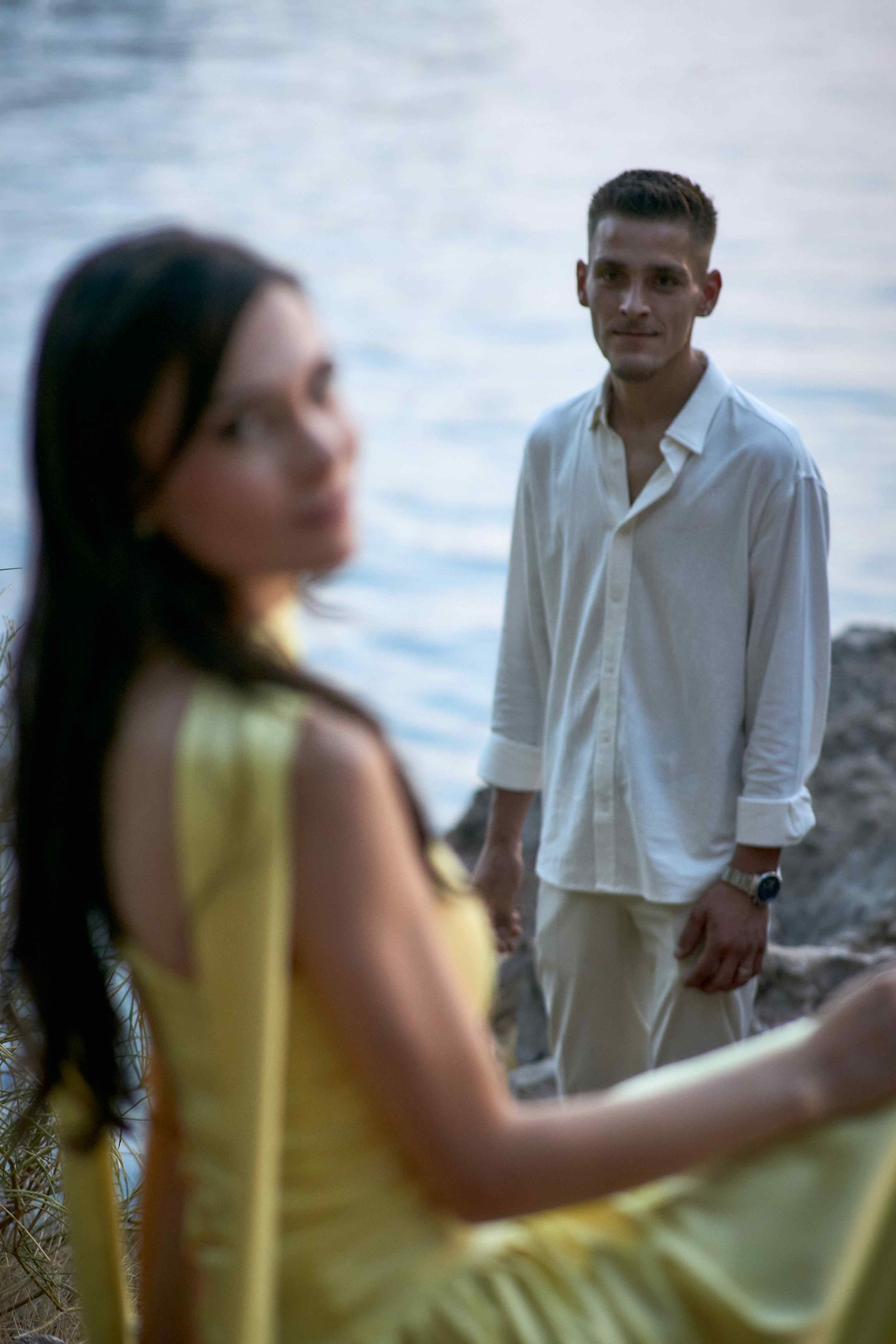 Sunset Engagement Shoot in Sveti Stefan | Ilhan & Ilhana's Proposal. Фотосессии в Черногории — фотограф Станевская Эля