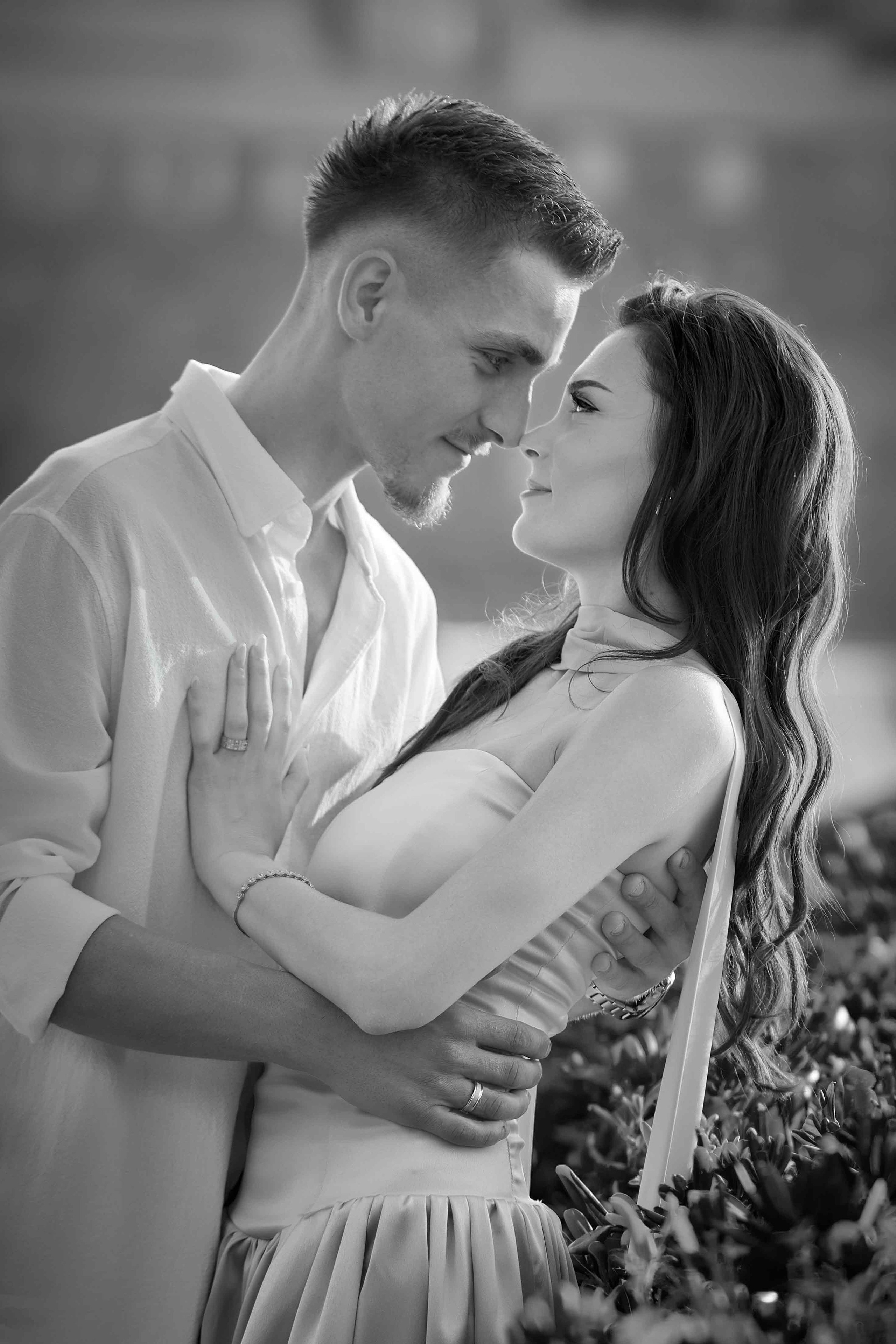 Sunset Engagement Shoot in Sveti Stefan | Ilhan & Ilhana's Proposal. Фотосессии в Черногории — фотограф Станевская Эля