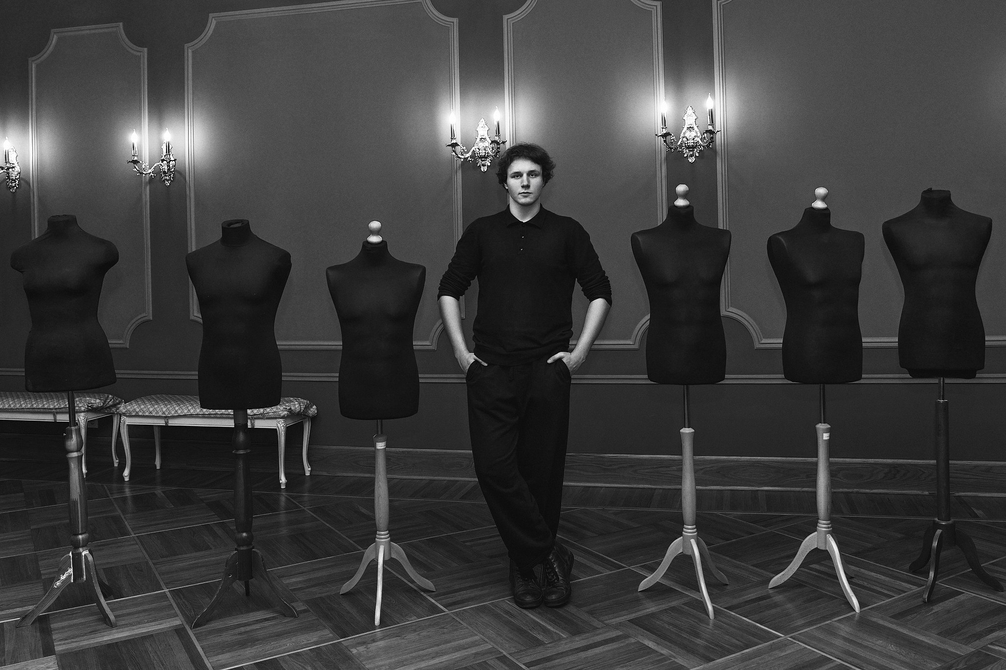 Черно-белый портрет Ильи