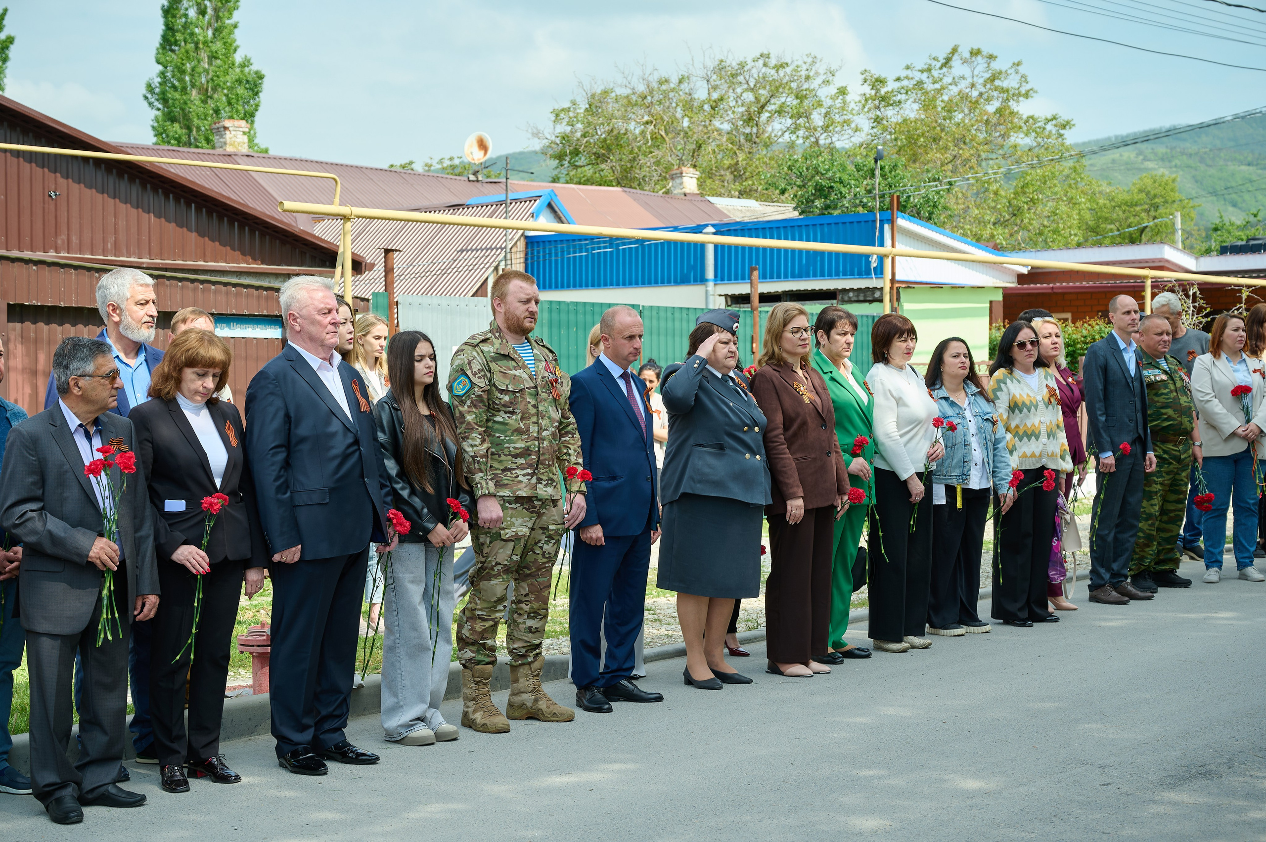 Митинг к 9 мая в с. Виноградное. Жизнь курорта Кабардинка в фотографиях