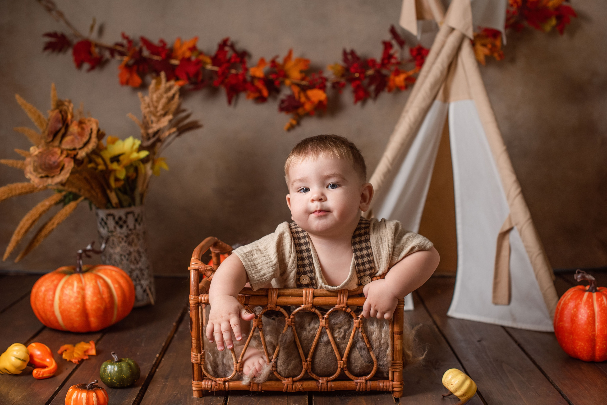 Фотозоны на Годик «Крафт». Фотограф Новорожденных во Владивостоке Ольга Галаницкая