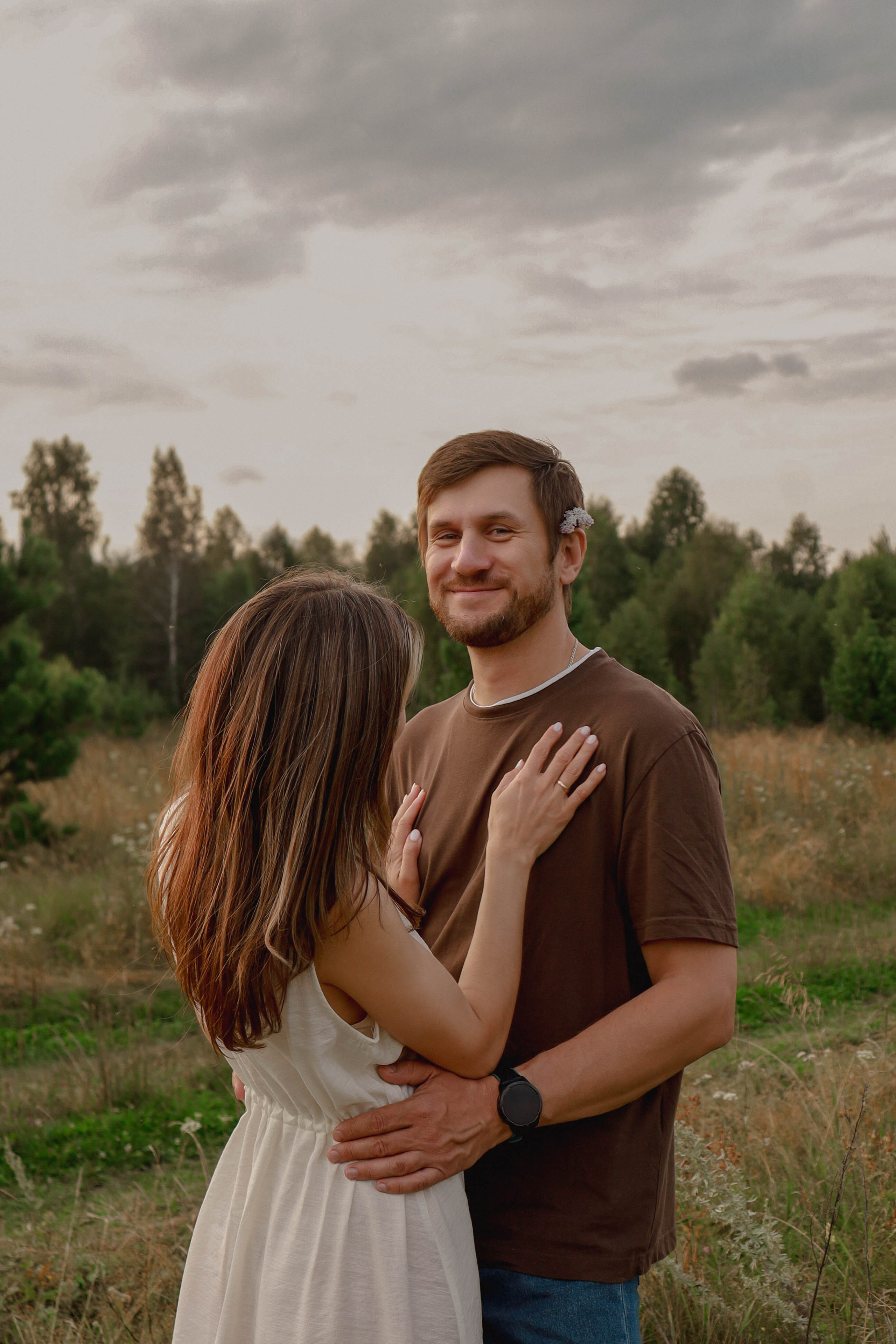 Семья в поле. Фотограф Александра Коновалова