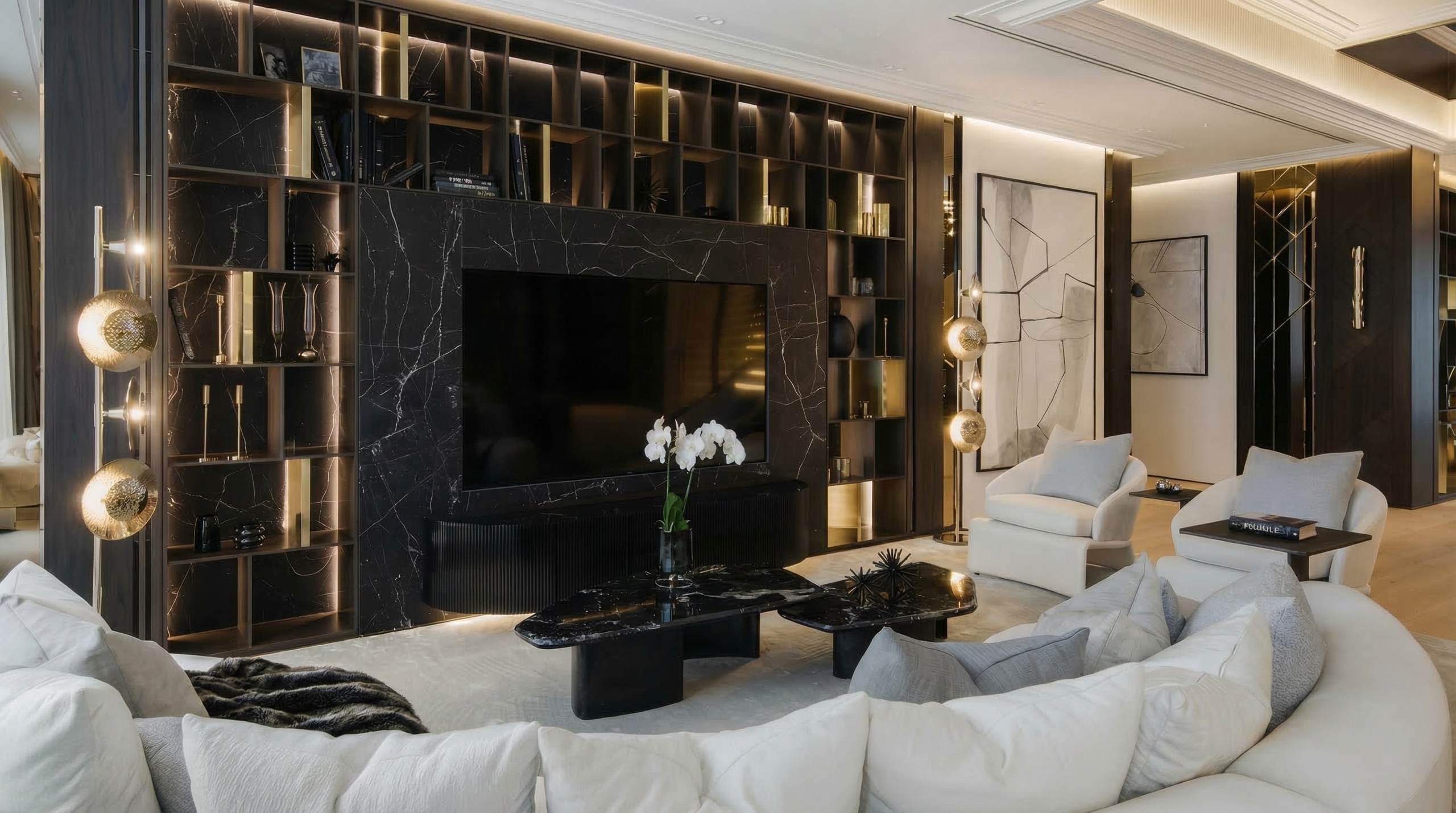 Дизайн двухуровневого пентхауса 500 м² с террасами и Wellness-зоной | Валерия Котович