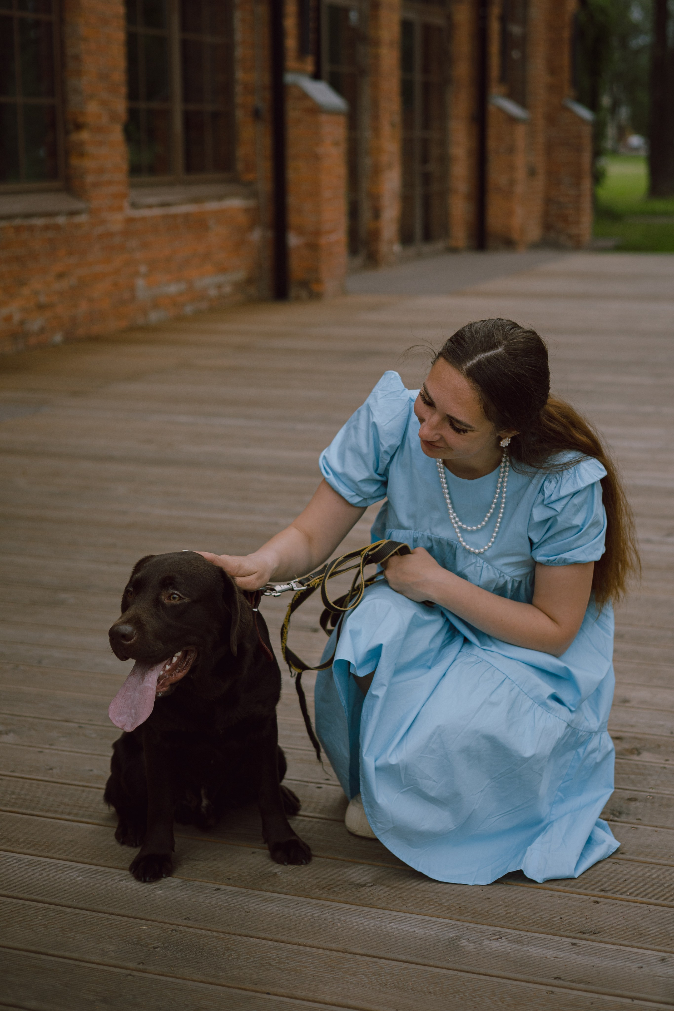 Оля и её шоколадный Тимофей. Фотограф — анималист •love-story•|Санкт-Петербург