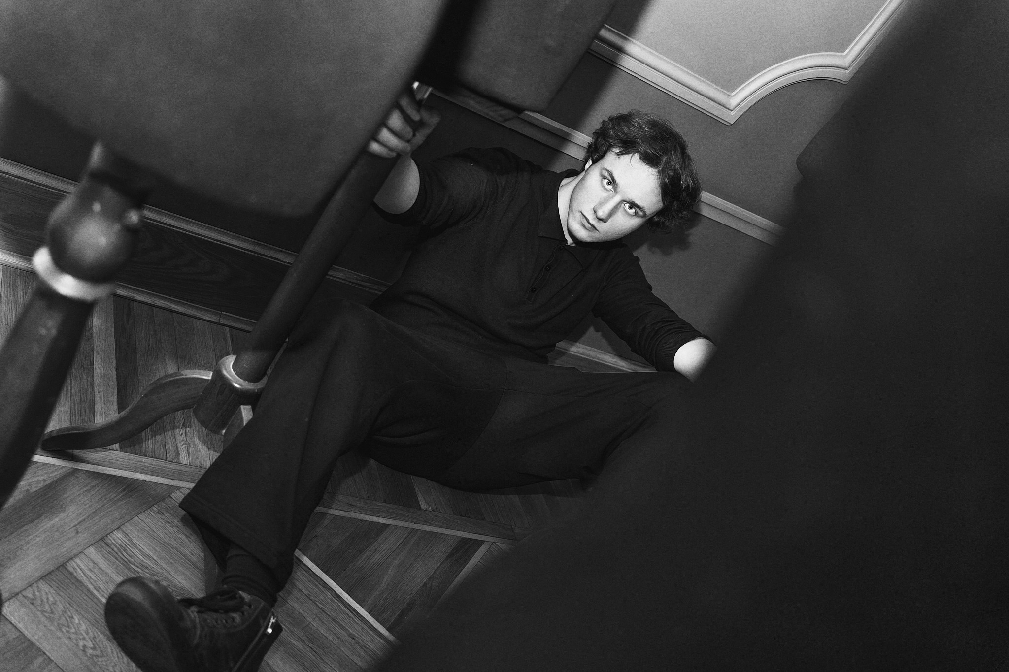 Черно-белый портрет Ильи