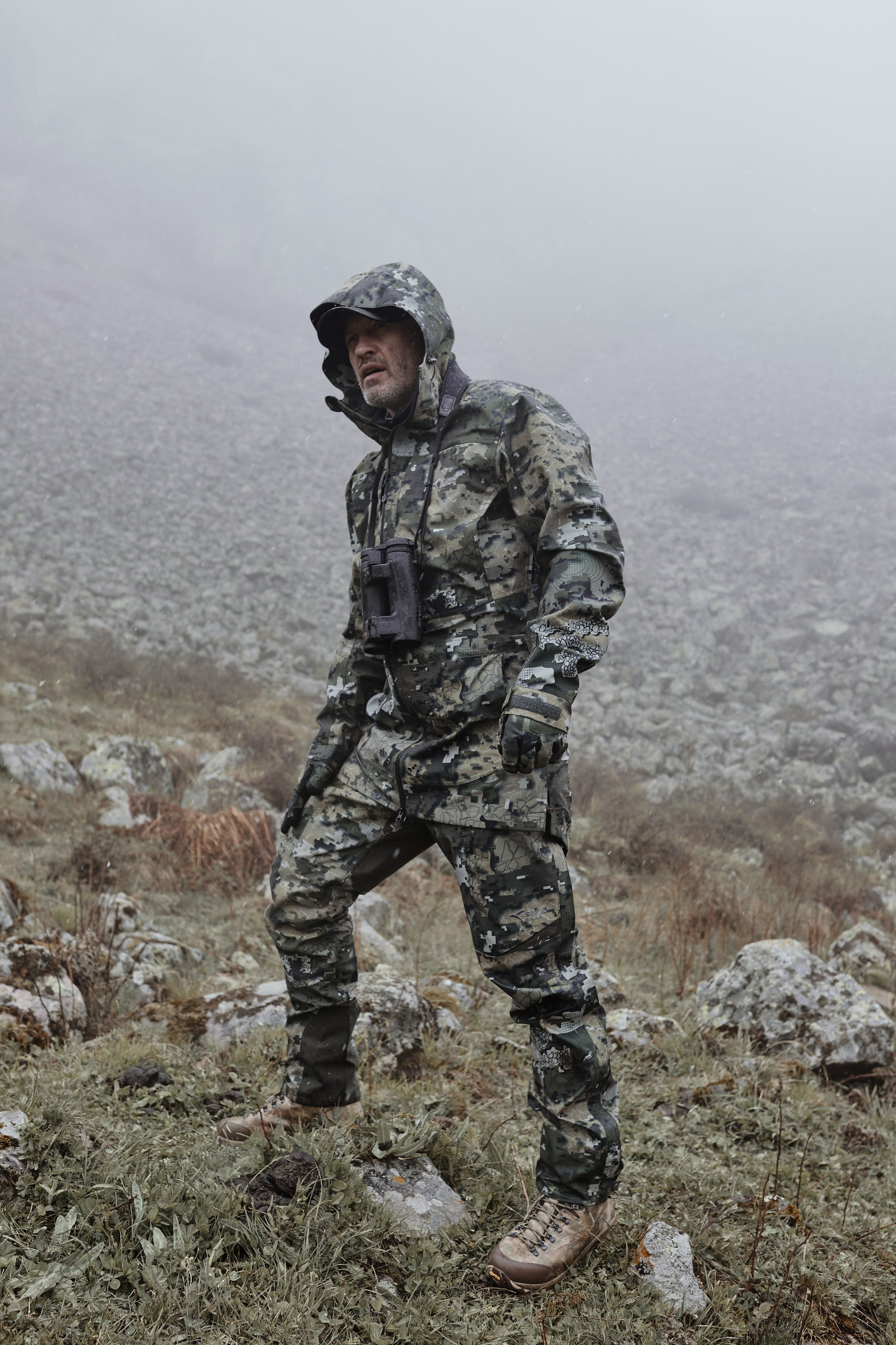 Съемка для бренда охотничьей одежды под ключ. Фотограф Продюсер в горах КБР / Москва Нальчик Горы