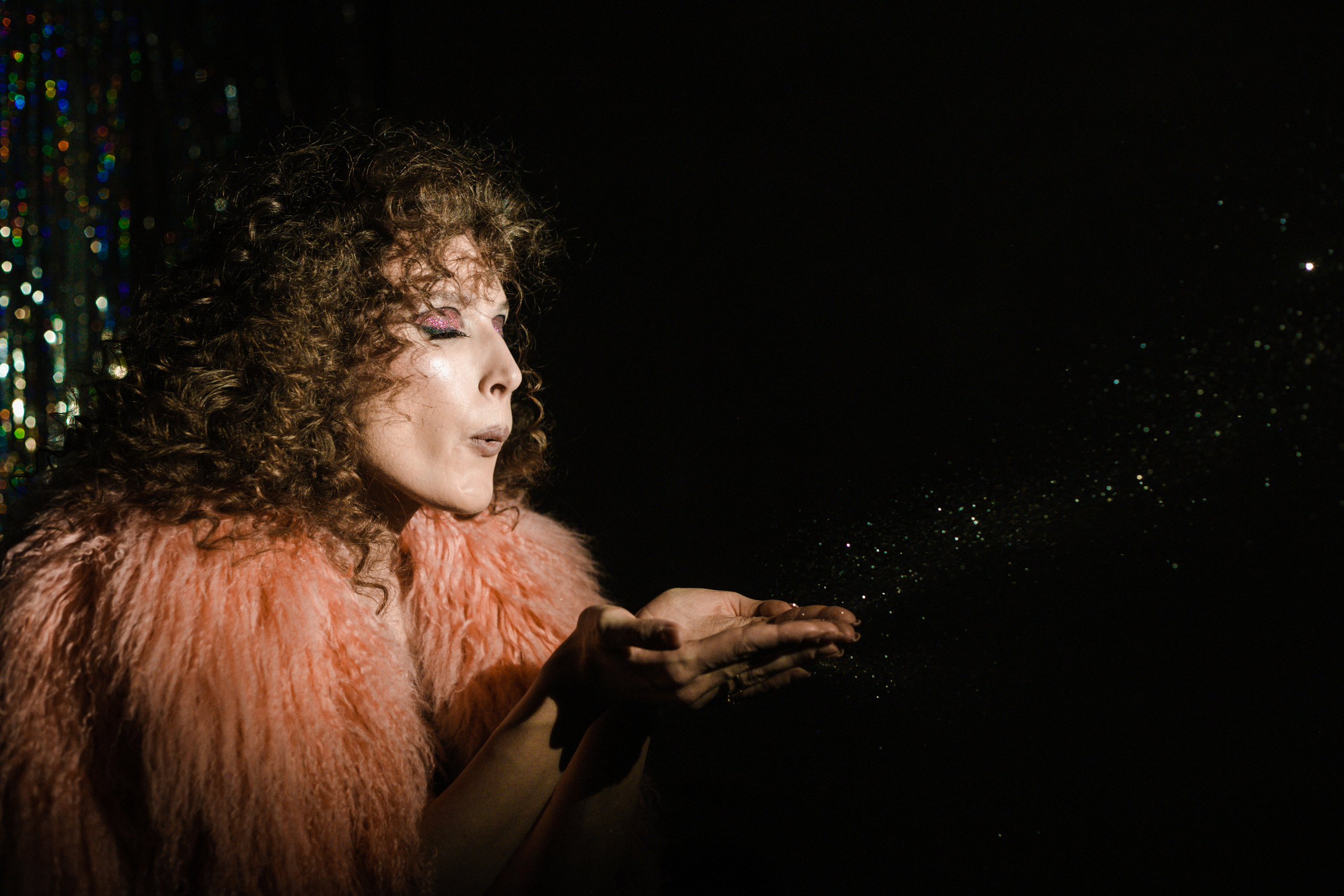 Новогодняя фотосессия женский портрет в стиле диско. Свадебный фотограф в Москве Элина Ларченкова. Фото, которые цепляют