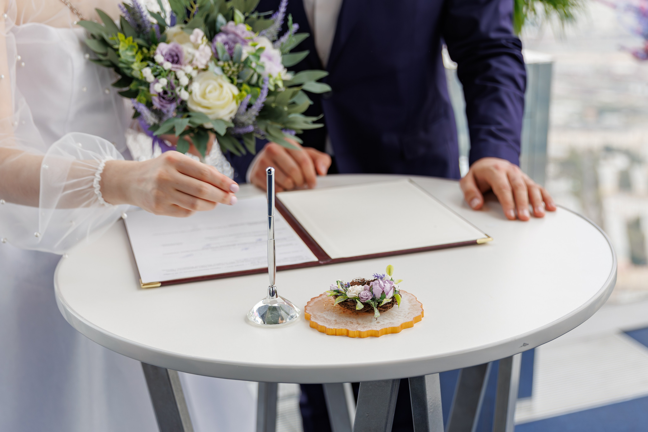 Регистрация брака в Панорама 360 Москва-сити башня Федерация. Свадебный фотограф Москва и МО Сергей Киржаев