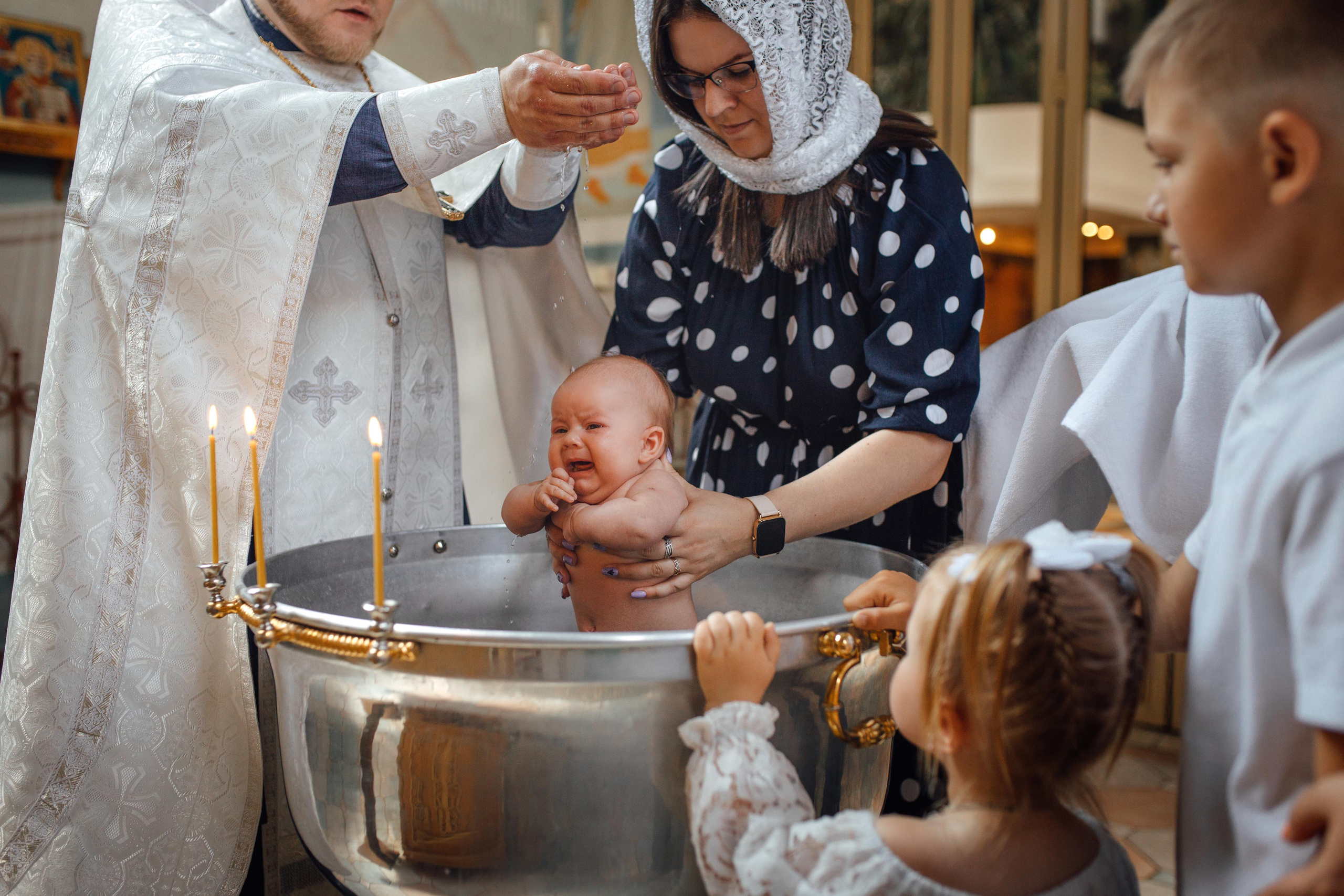 Таинство крещения Дарины, храм Иова Многострадального, 24 июня 2023 года