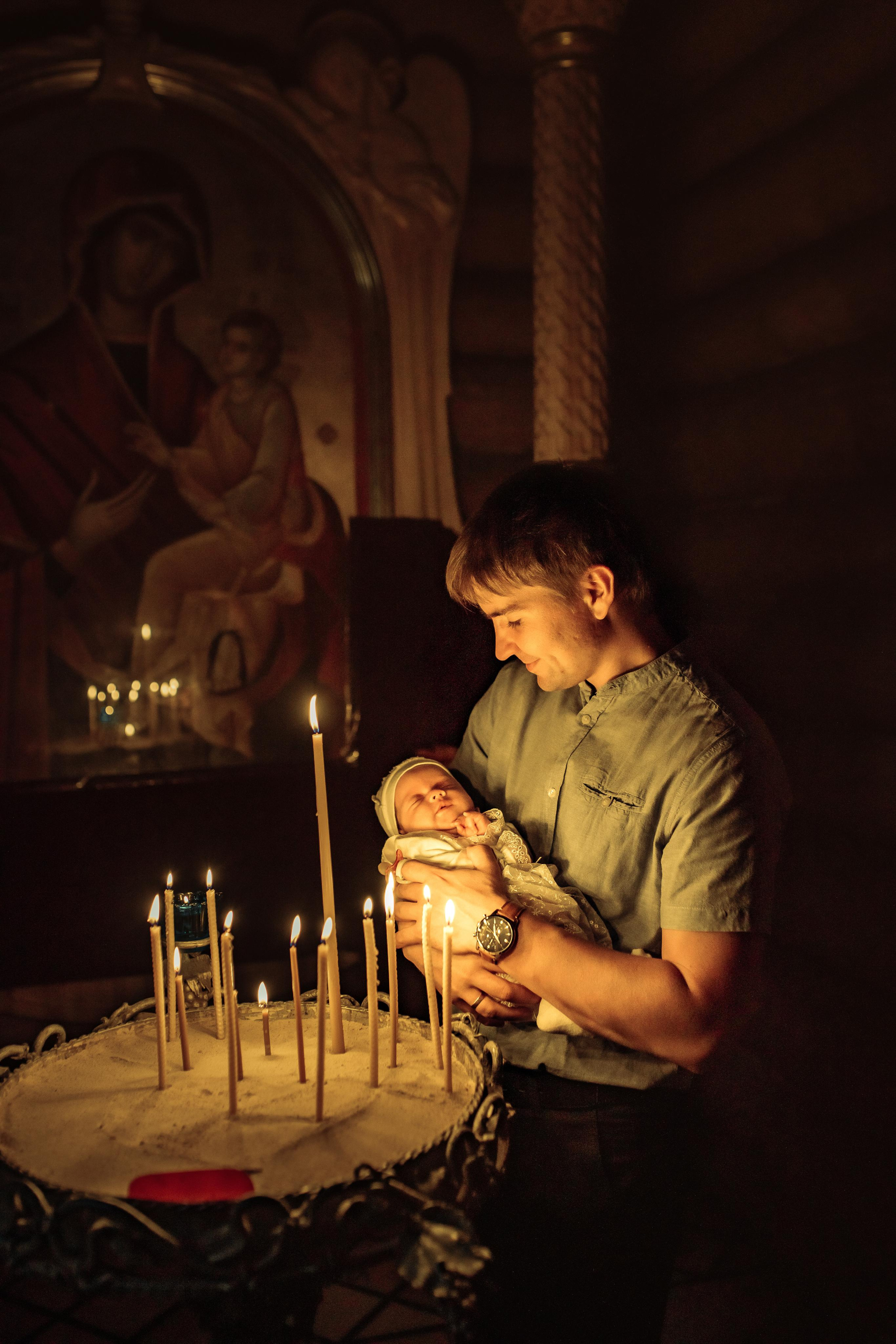 Таинство крещения Аполлинарии, 14 июля 2021, храм Святой Троицы