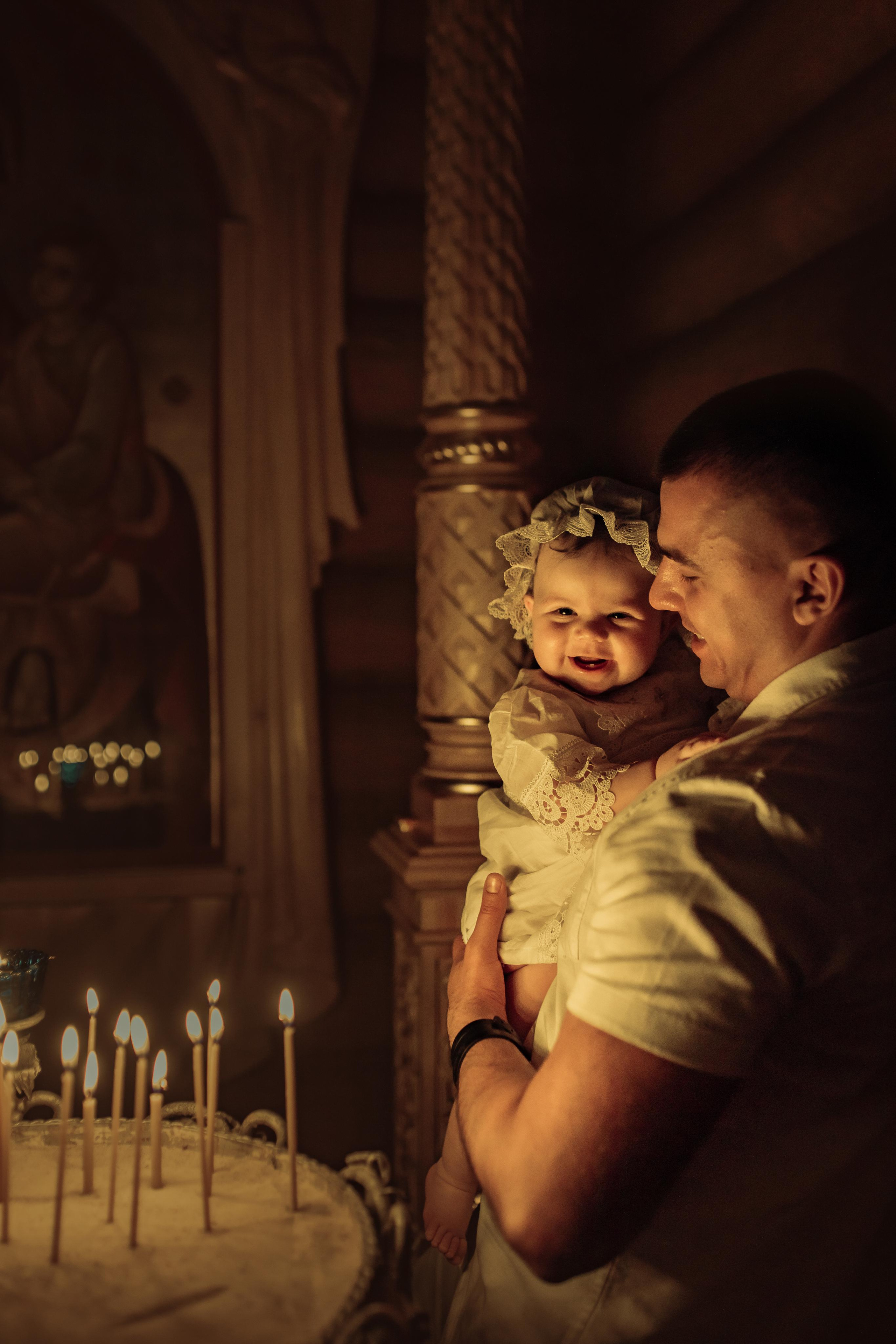 Таинство крещения Ксении, храм Святой Троицы, Минск