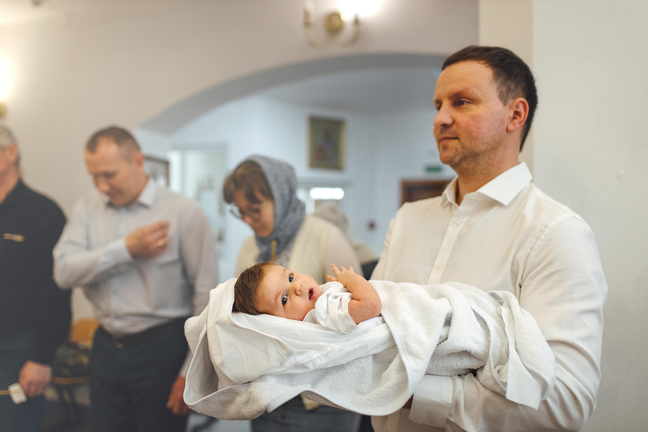 Крещение Ники, храм Петра и Павла, Жодино