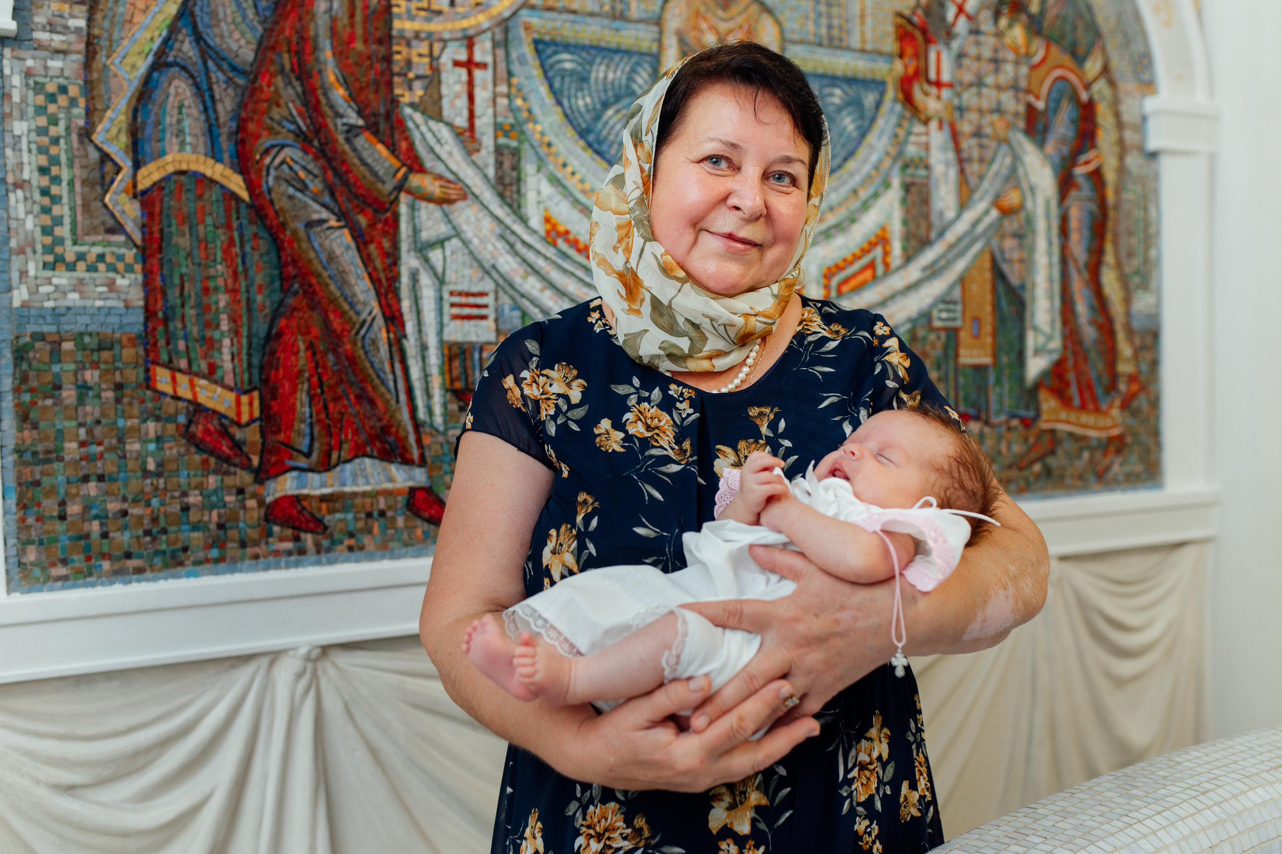 Таинство крещения Аполлинарии, 14 июля 2021, храм Святой Троицы