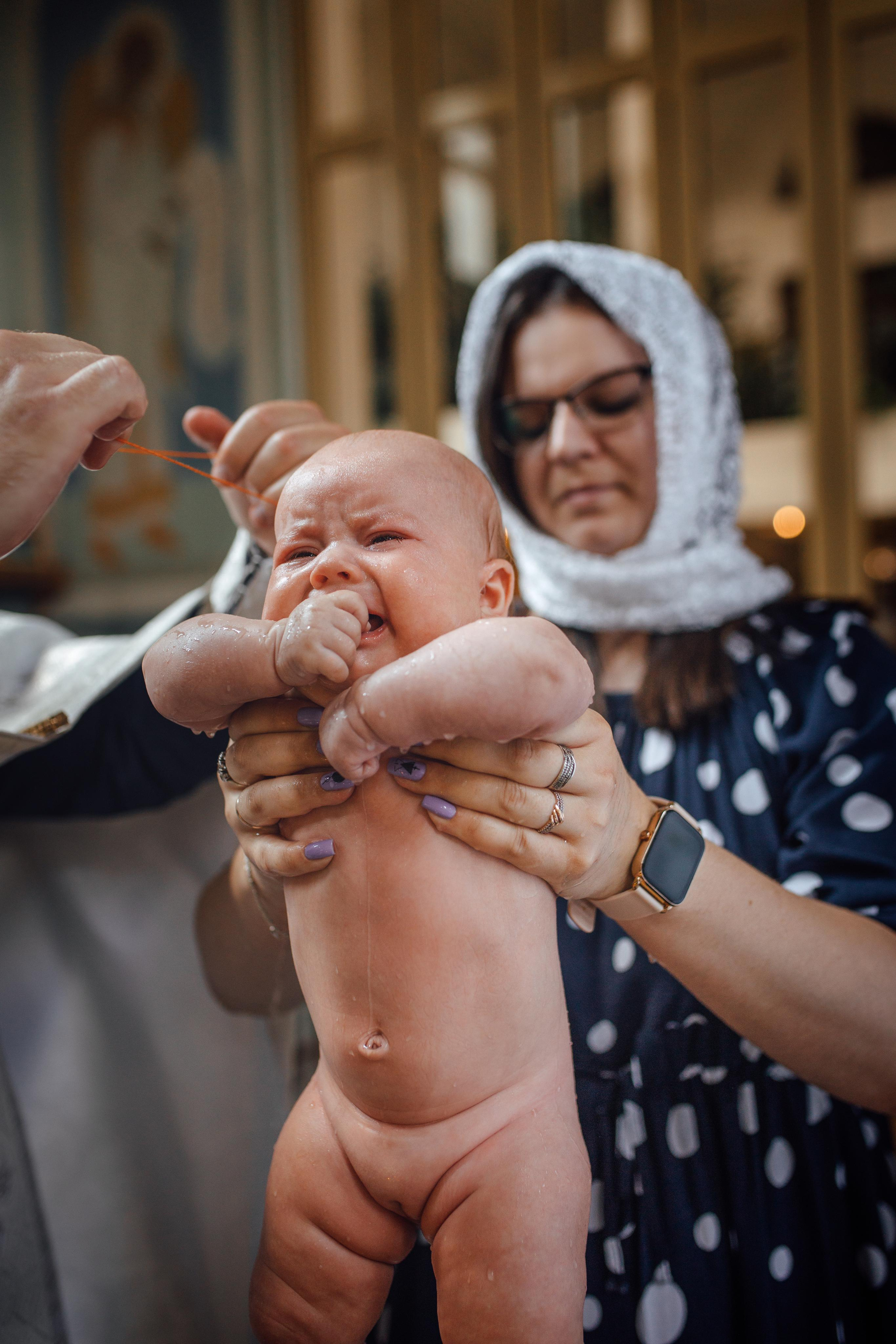 Таинство крещения Дарины, храм Иова Многострадального, 24 июня 2023 года
