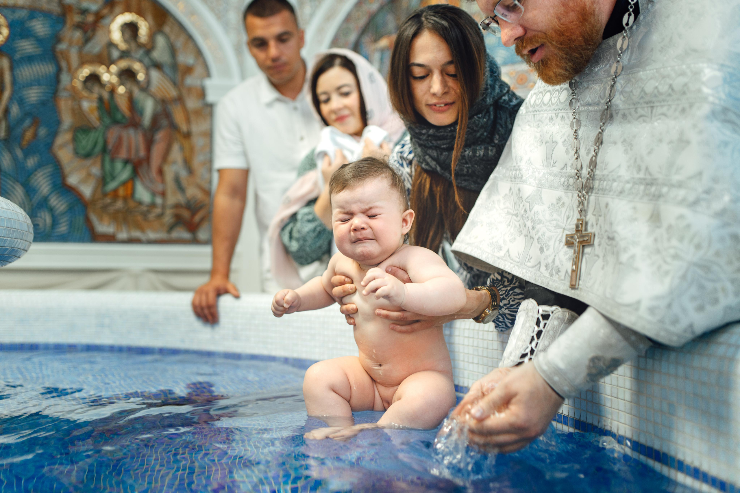 Таинство крещения Ксении, храм Святой Троицы, Минск