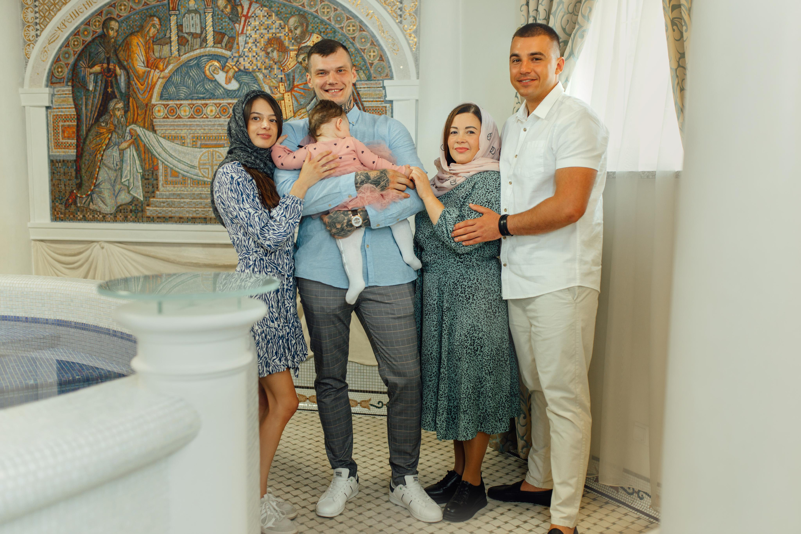 Таинство крещения Ксении, храм Святой Троицы, Минск