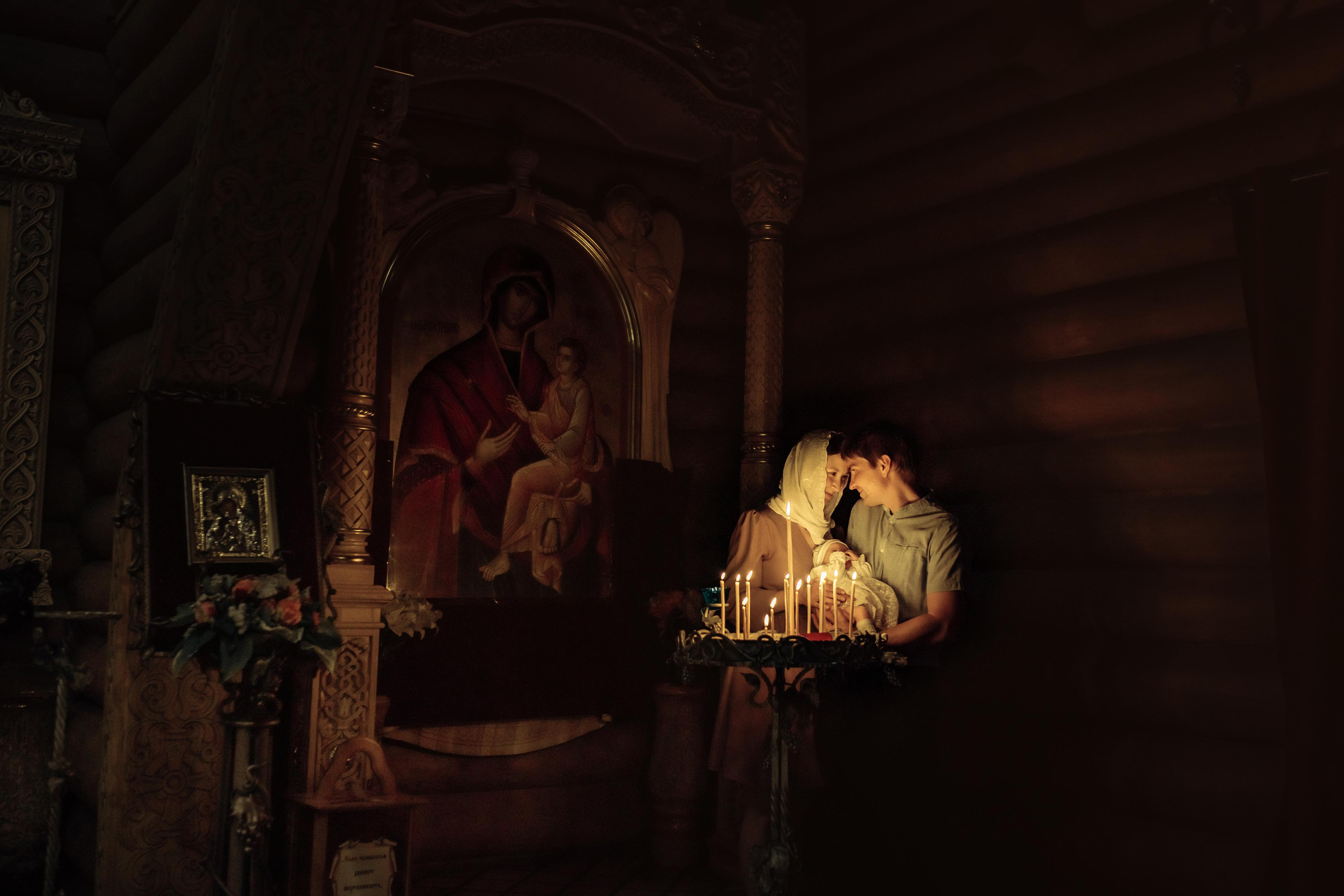 Таинство крещения Аполлинарии, 14 июля 2021, храм Святой Троицы