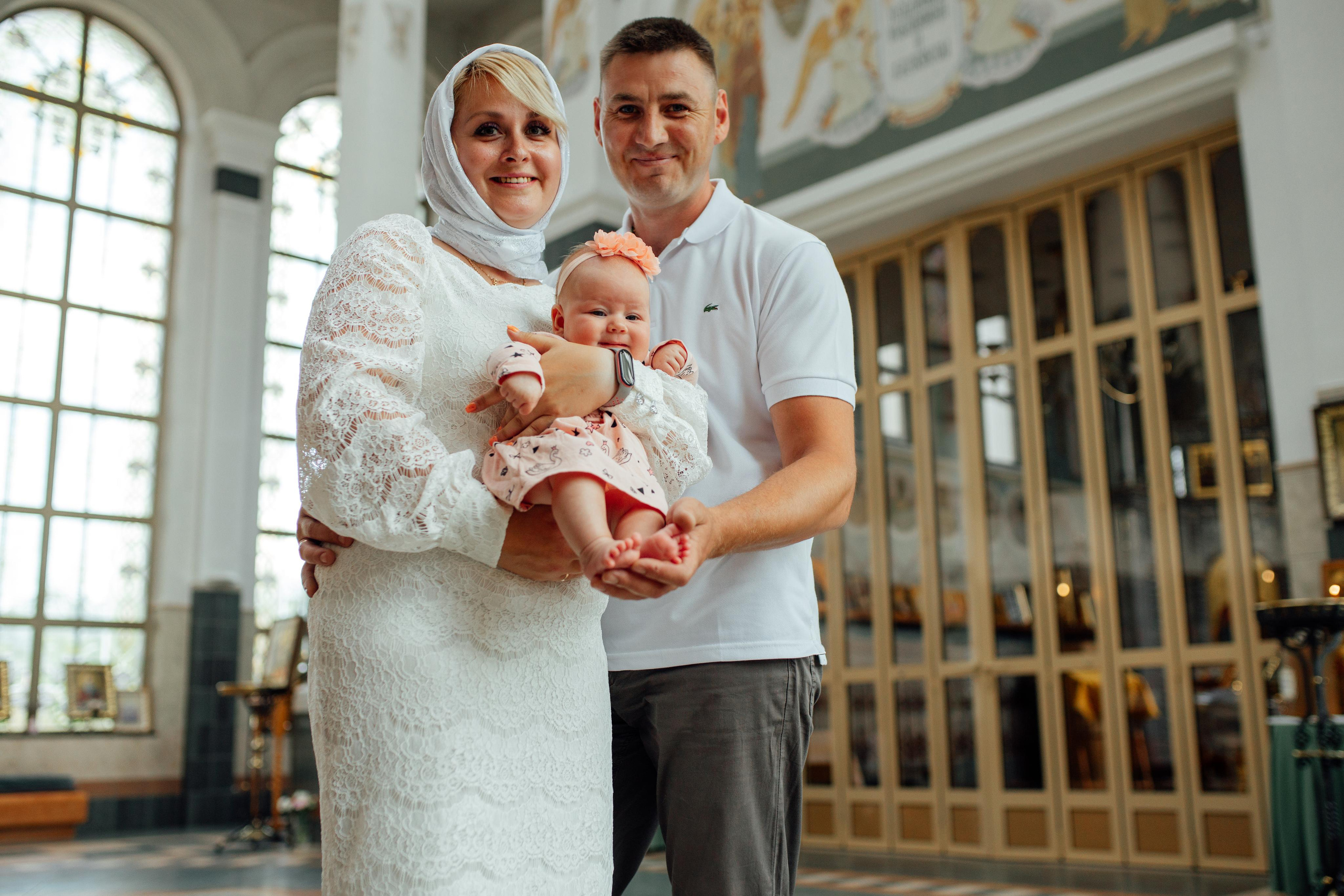 Таинство крещения Дарины, храм Иова Многострадального, 24 июня 2023 года