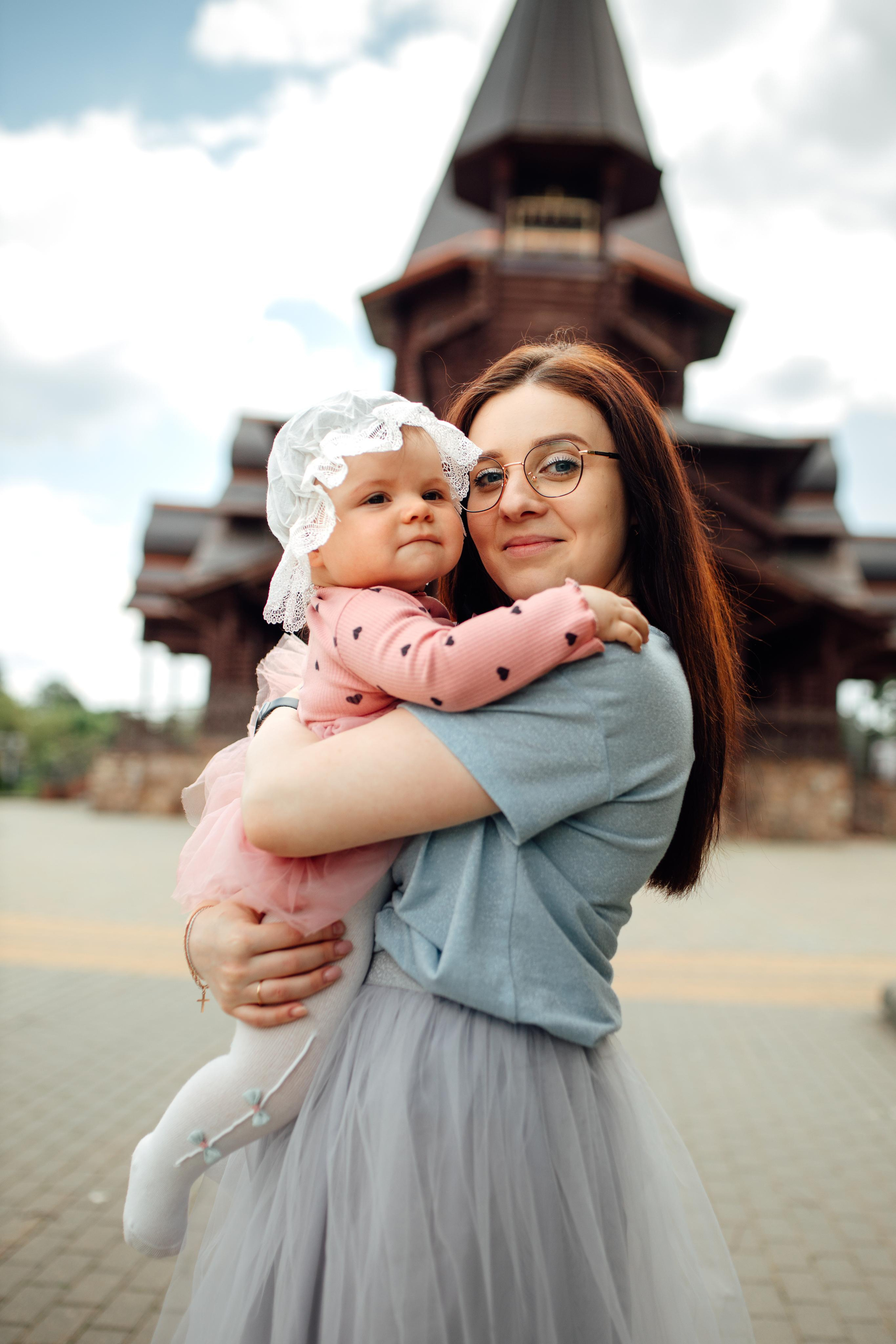 Таинство крещения Ксении, храм Святой Троицы, Минск