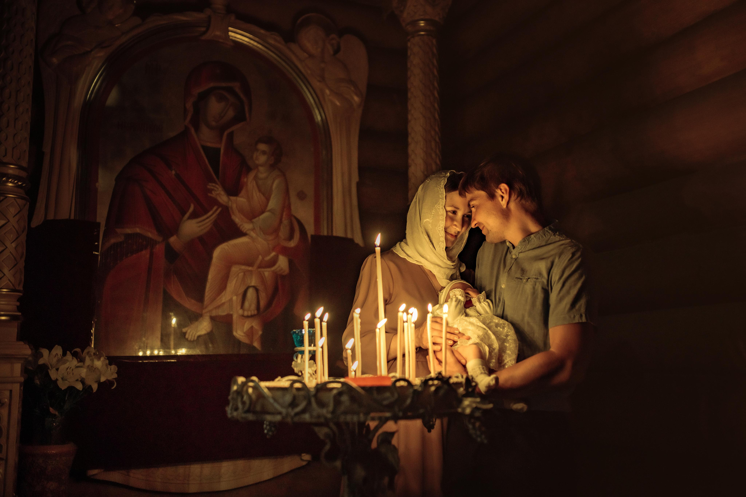 Таинство крещения Аполлинарии, 14 июля 2021, храм Святой Троицы