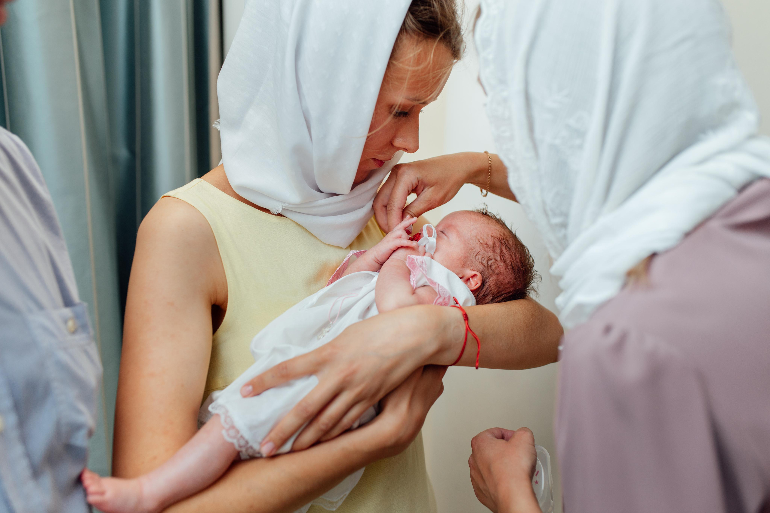 Таинство крещения Аполлинарии, 14 июля 2021, храм Святой Троицы