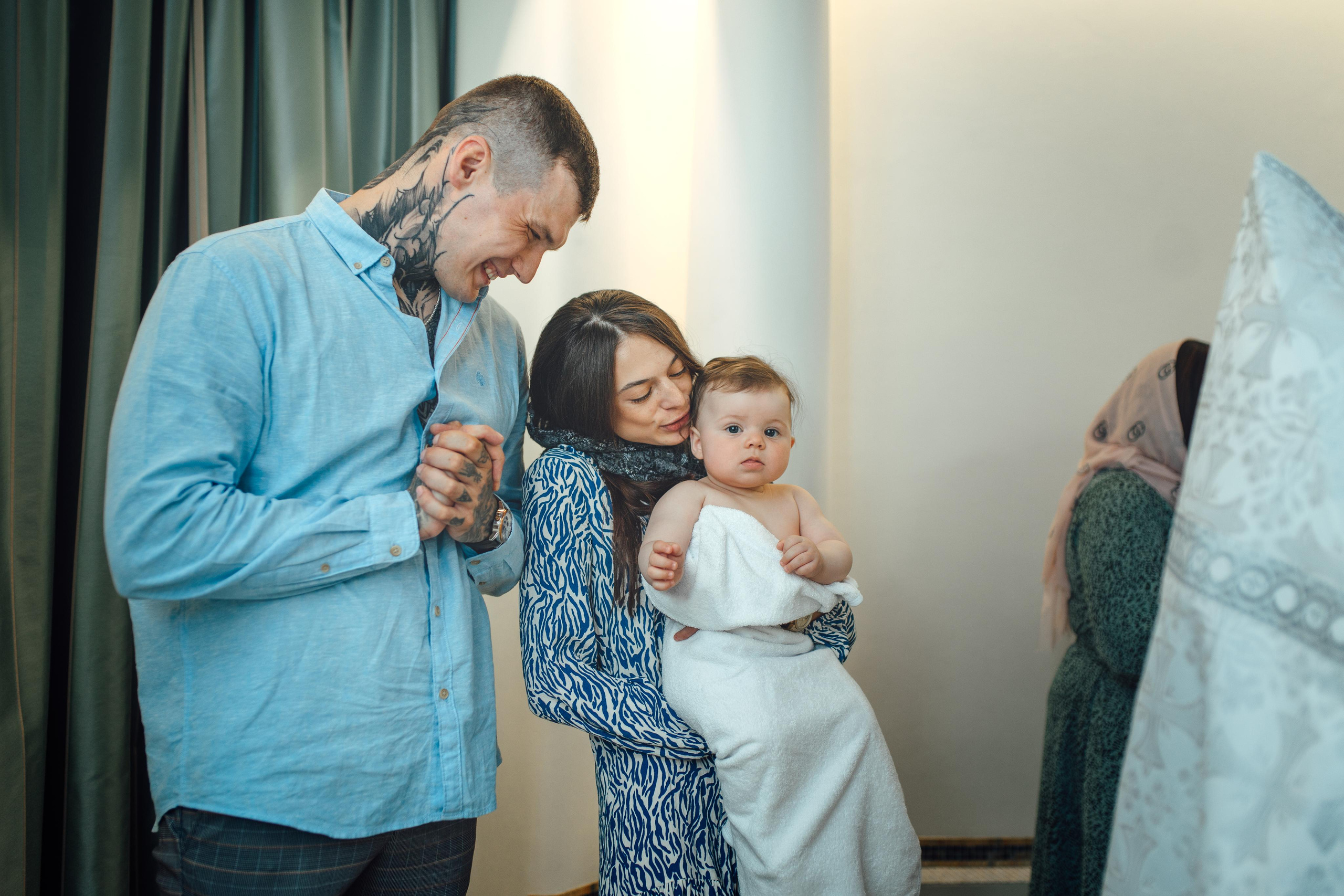 Таинство крещения Ксении, храм Святой Троицы, Минск