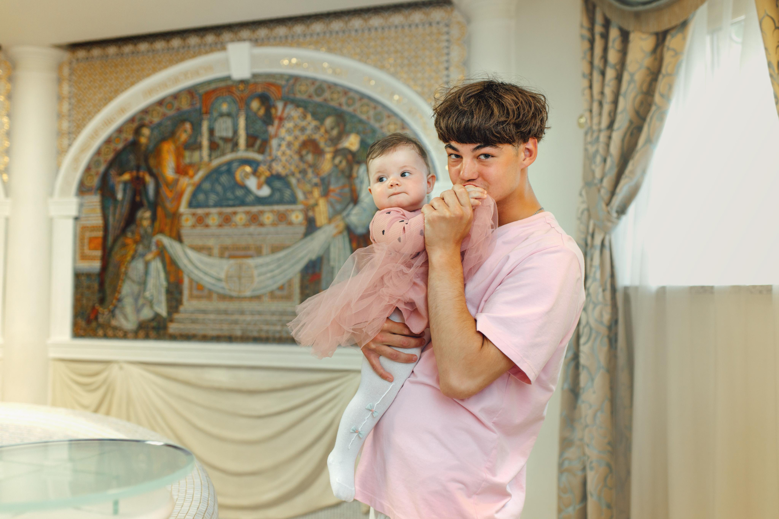 Таинство крещения Ксении, храм Святой Троицы, Минск