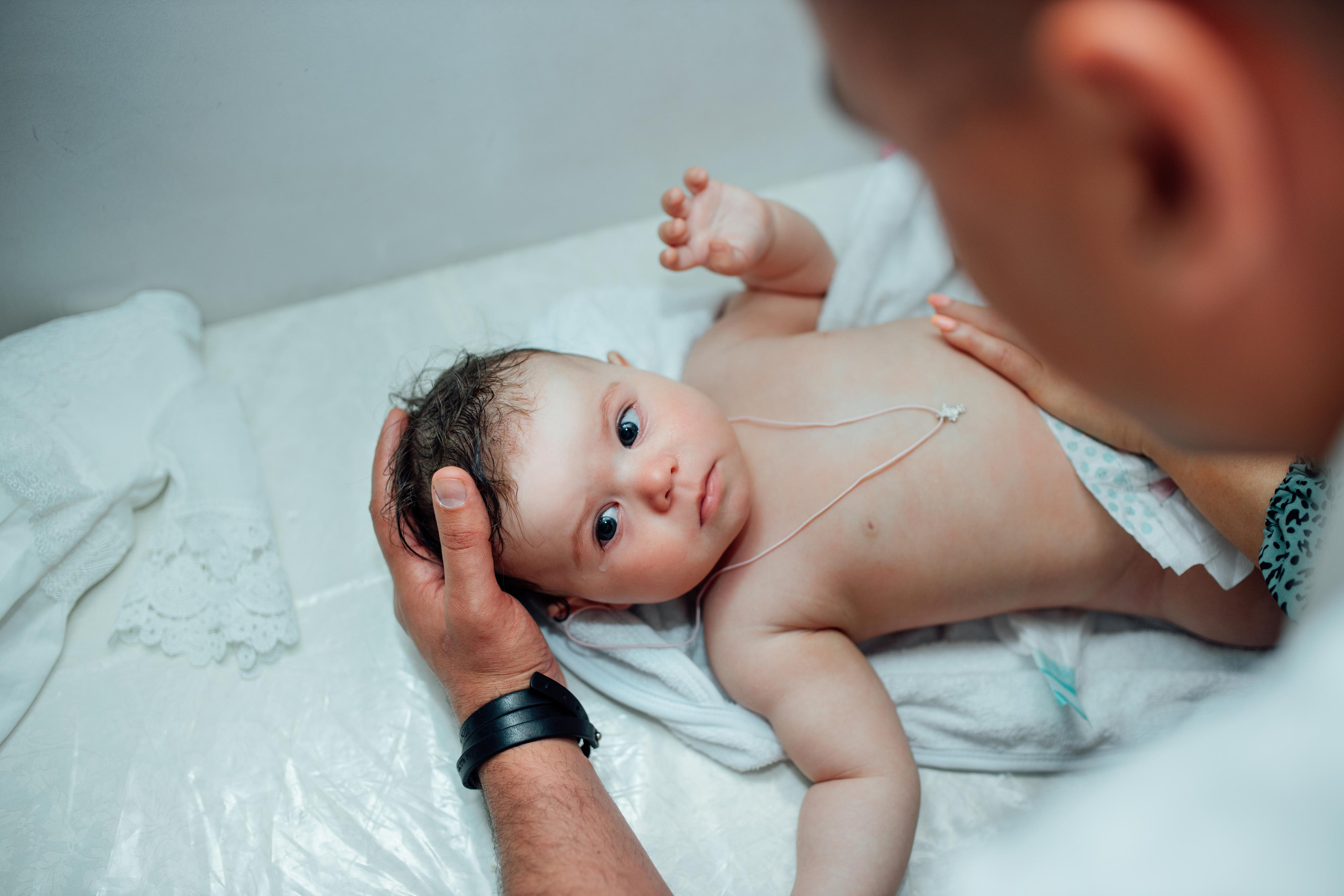 Таинство крещения Ксении, храм Святой Троицы, Минск