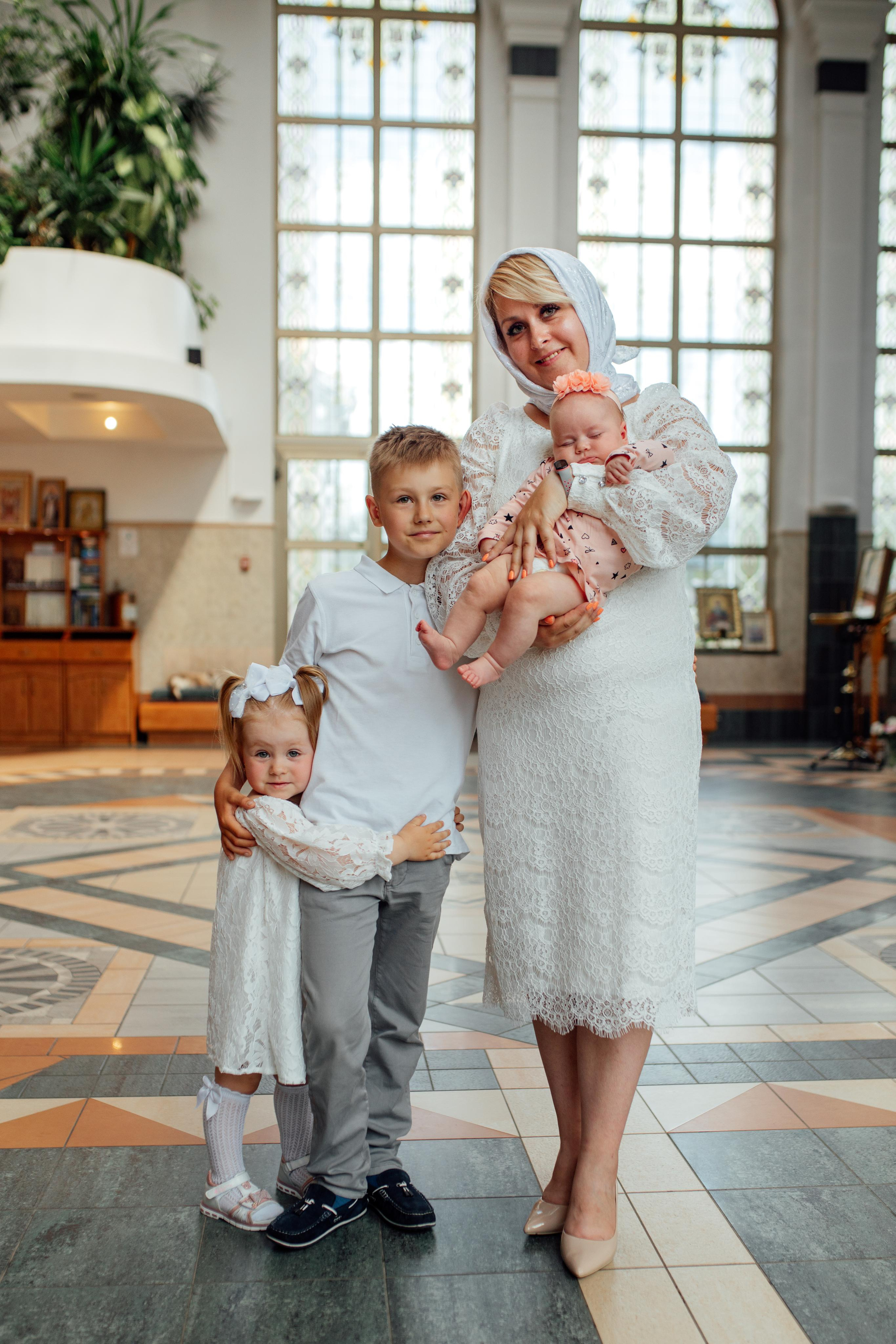 Таинство крещения Дарины, храм Иова Многострадального, 24 июня 2023 года