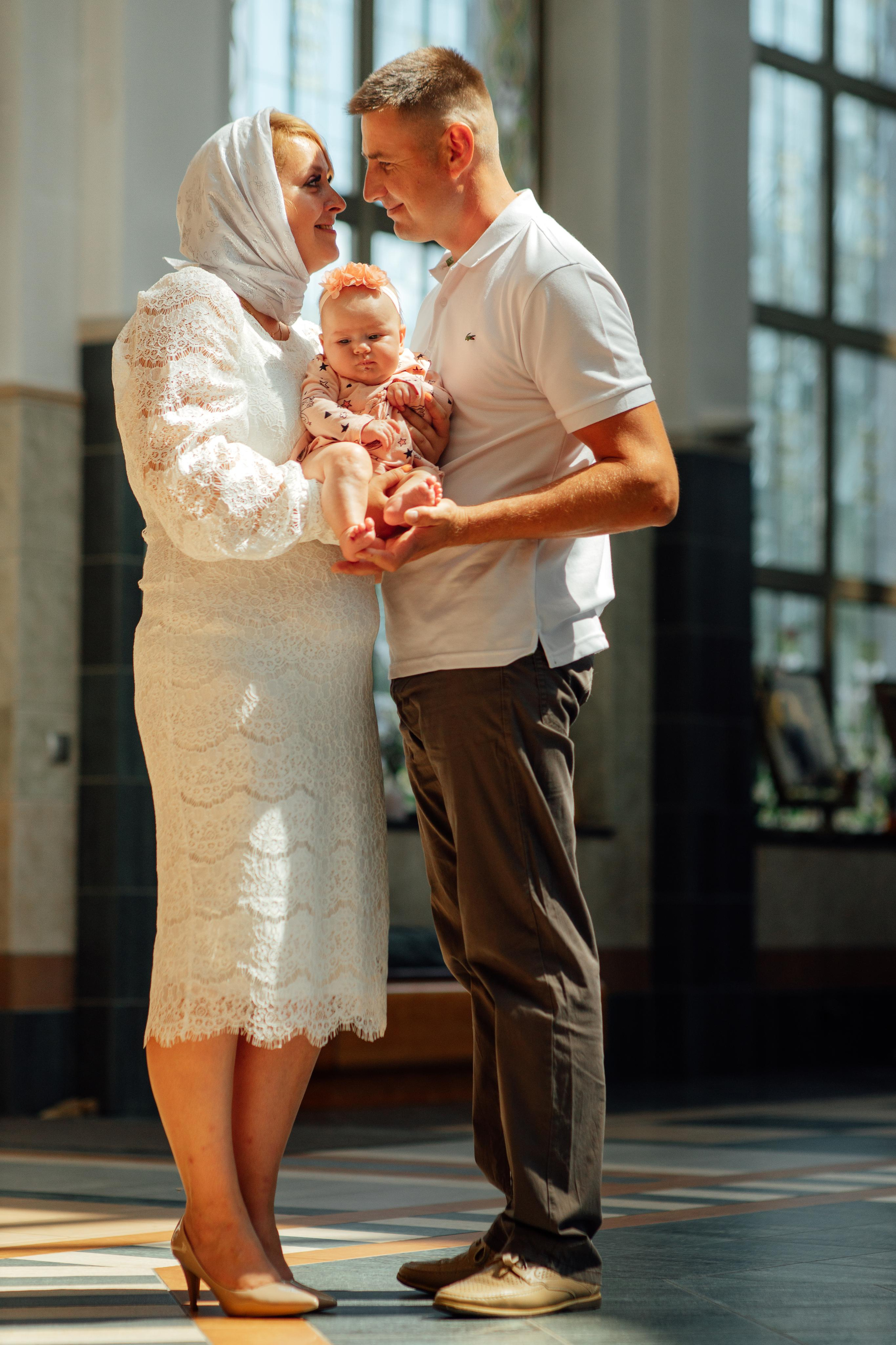 Таинство крещения Дарины, храм Иова Многострадального, 24 июня 2023 года