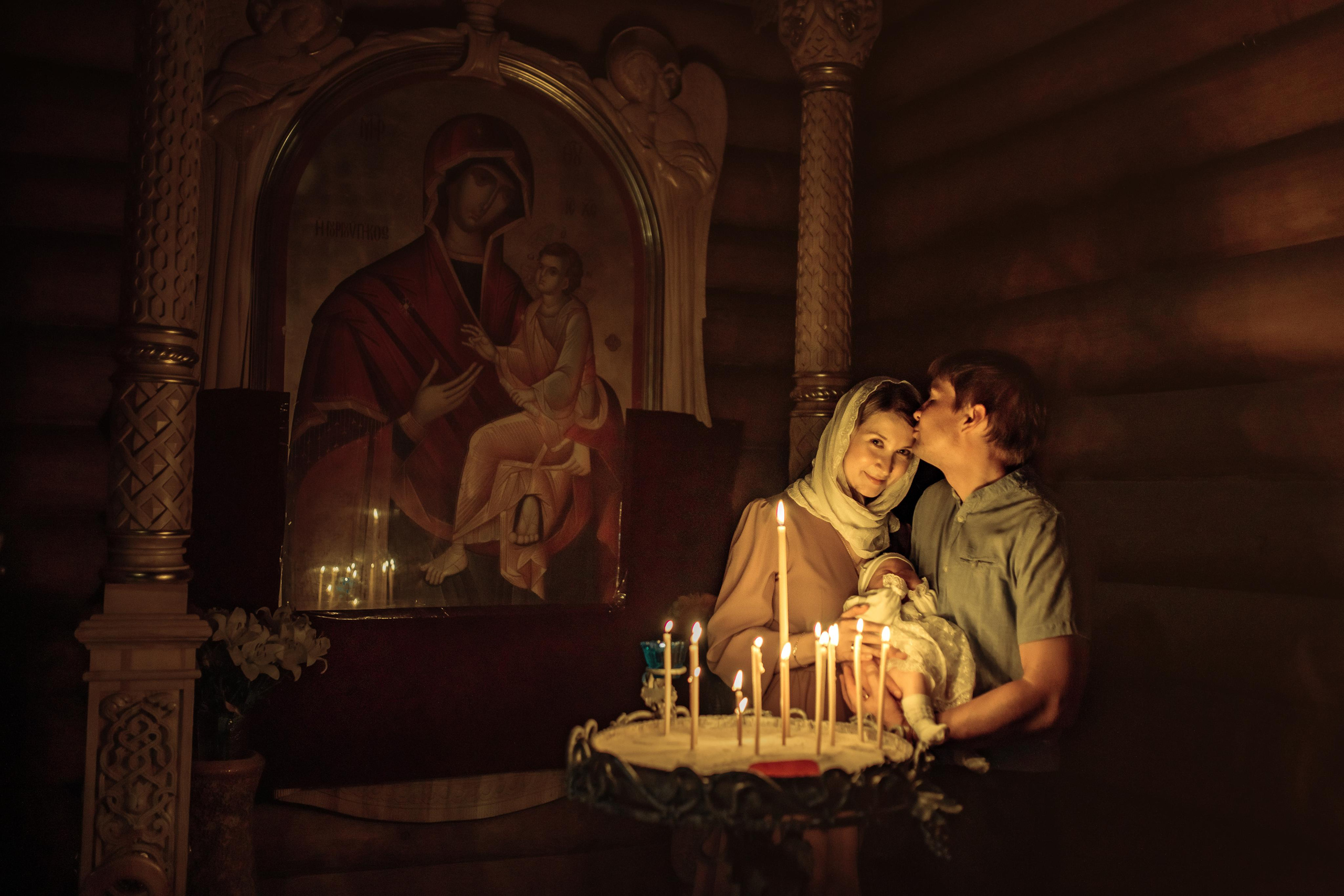 Таинство крещения Аполлинарии, 14 июля 2021, храм Святой Троицы