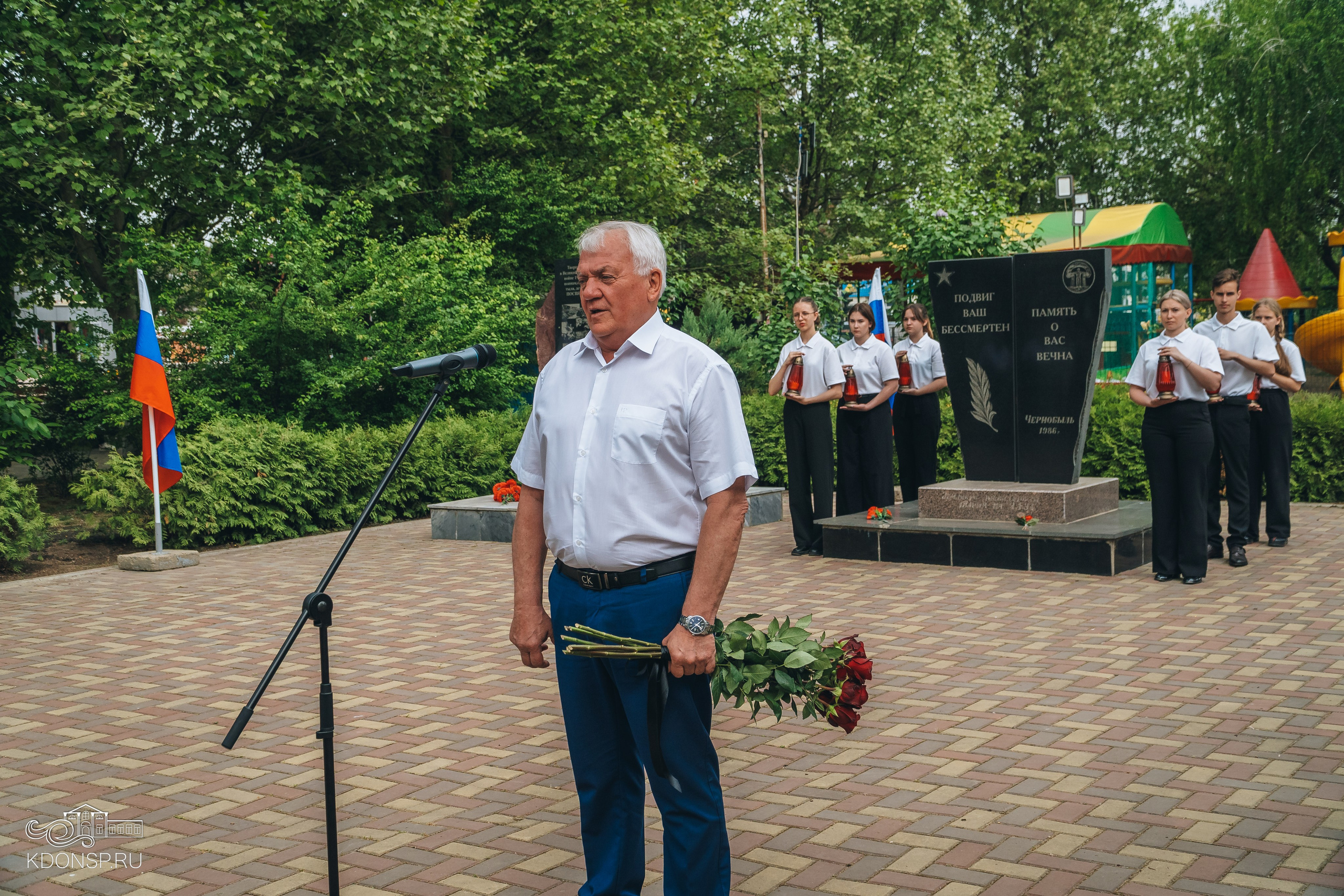 Память о Чернобыле. Новотитаровский Дом культуры