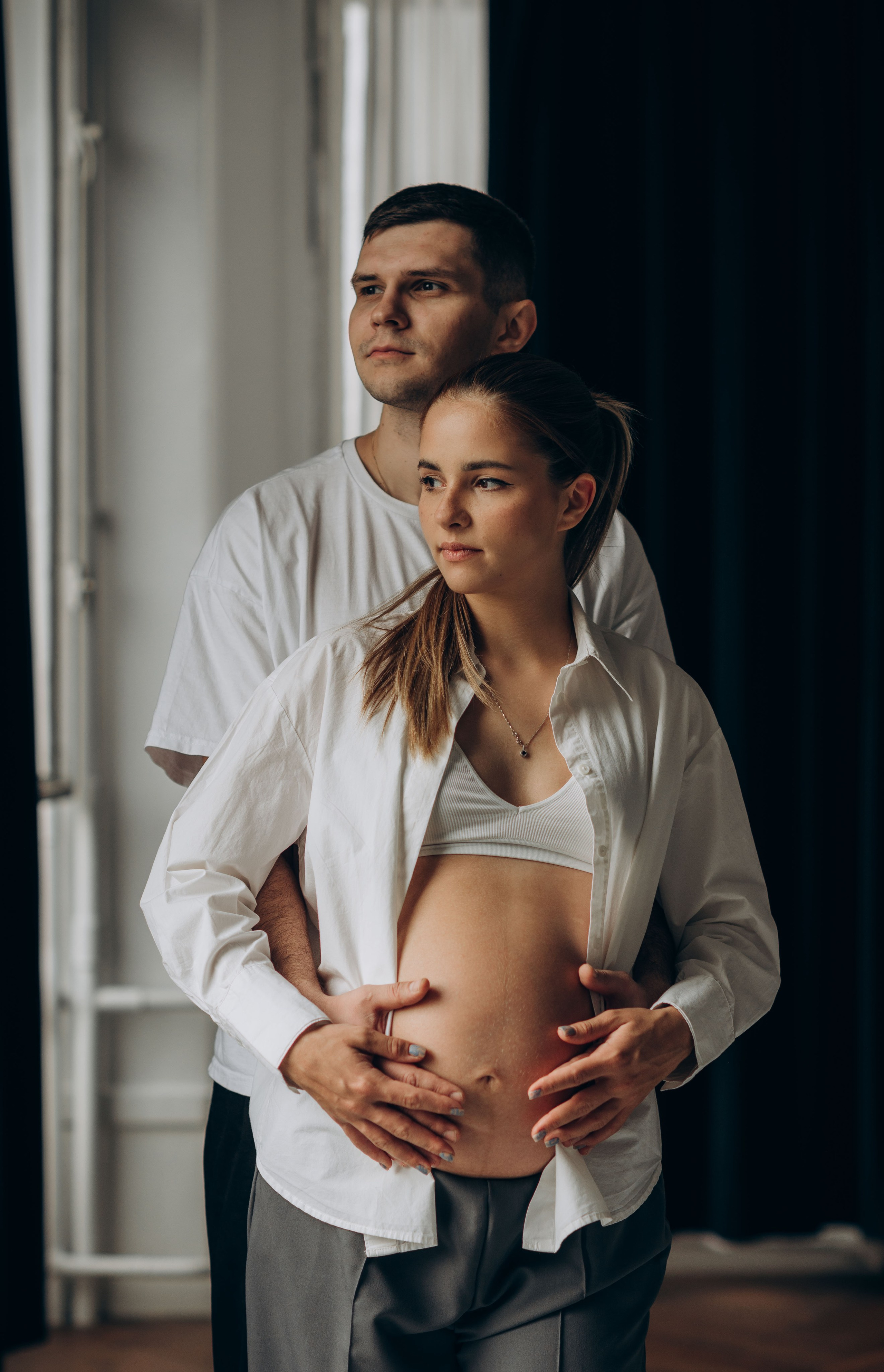 Фотосессия беременности в студии. Семейный фотограф в Домодедово и Москве Елена Пичугина