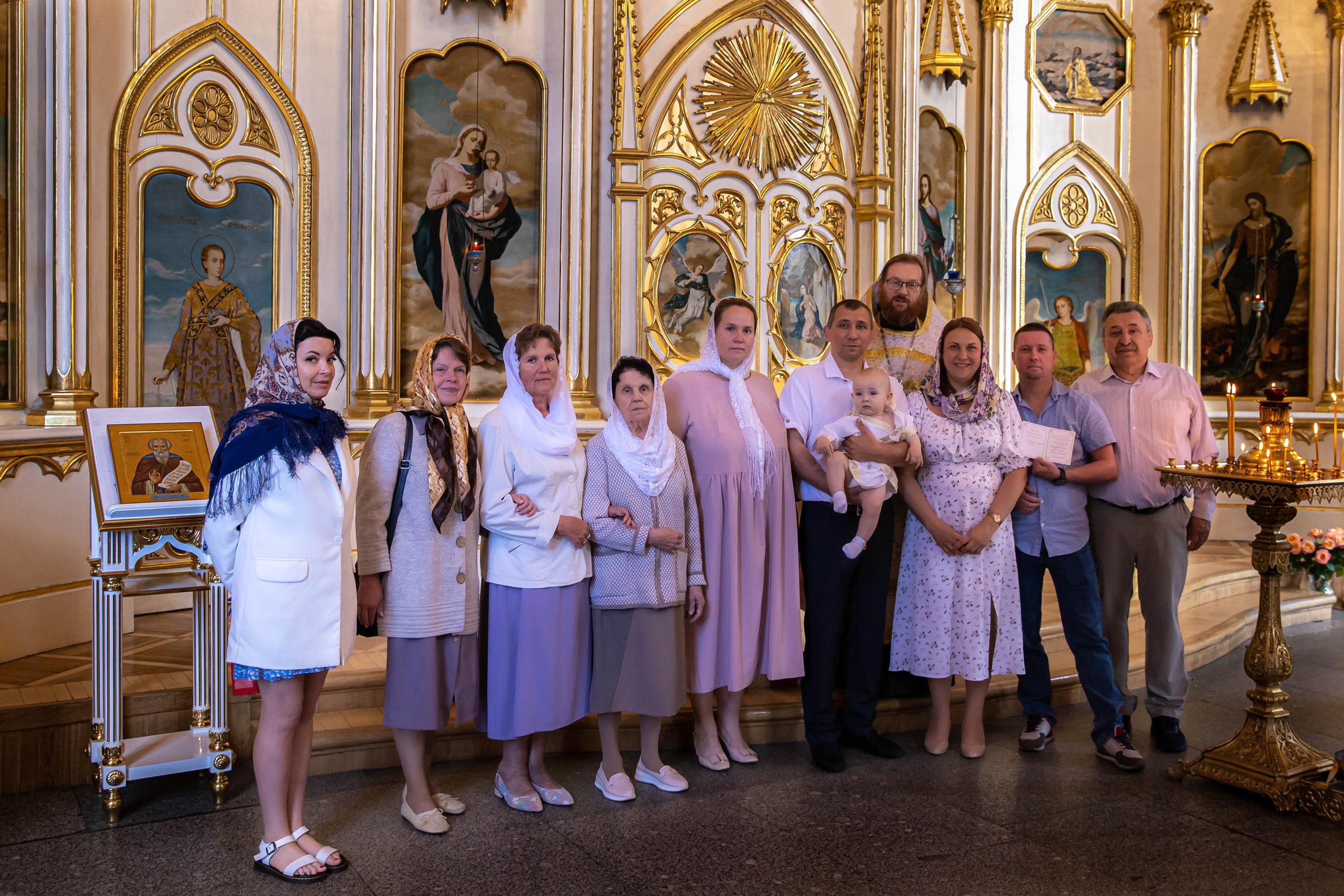 Мл. Кирилл. Крещение в Чесменской церкви. ФОТОГРАФ РАДОСТИ Фотосессия в студии СПб. Портретный фотограф — Юрий Торлопов